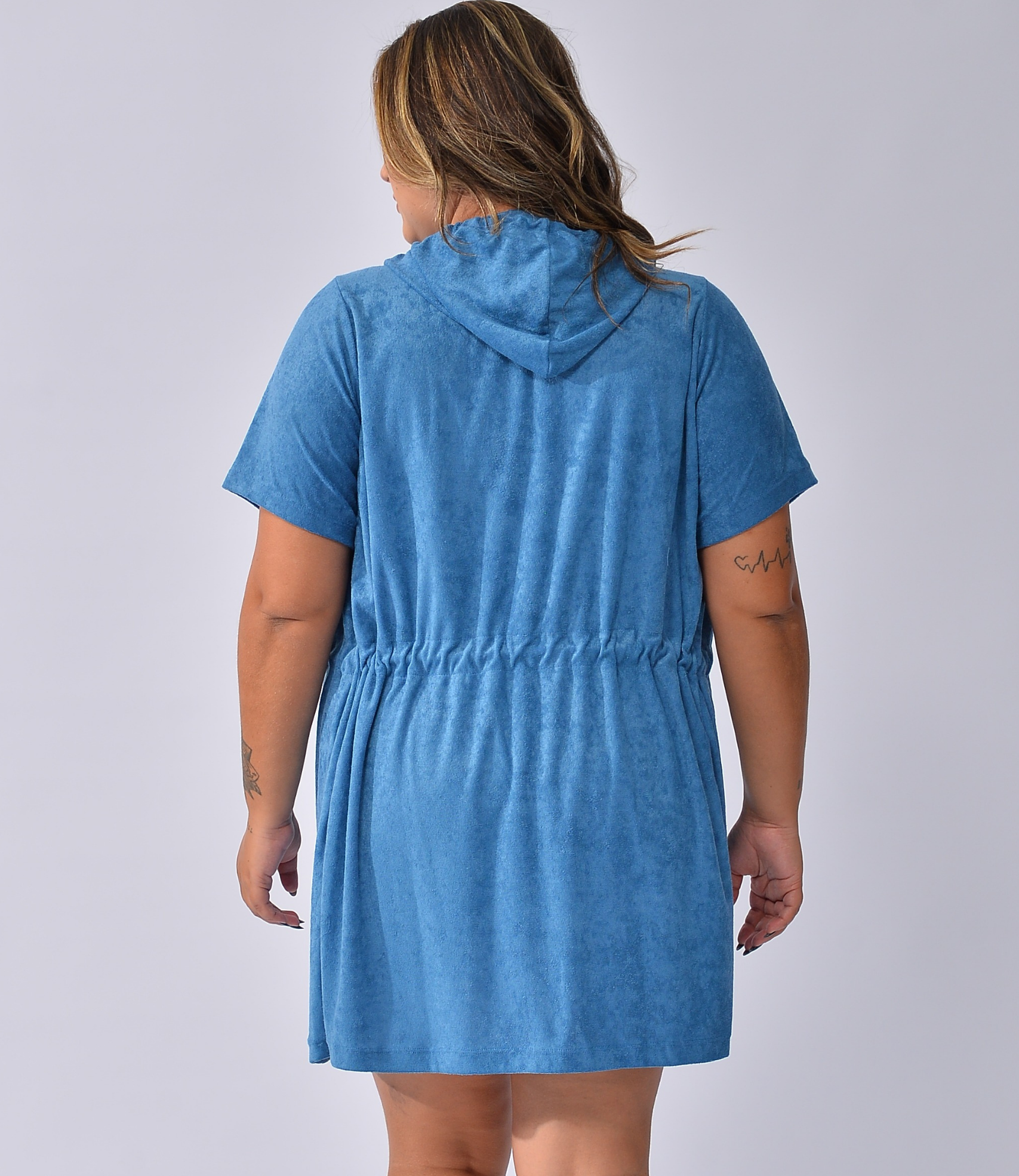 Roupão Manga Curta Com Capuz