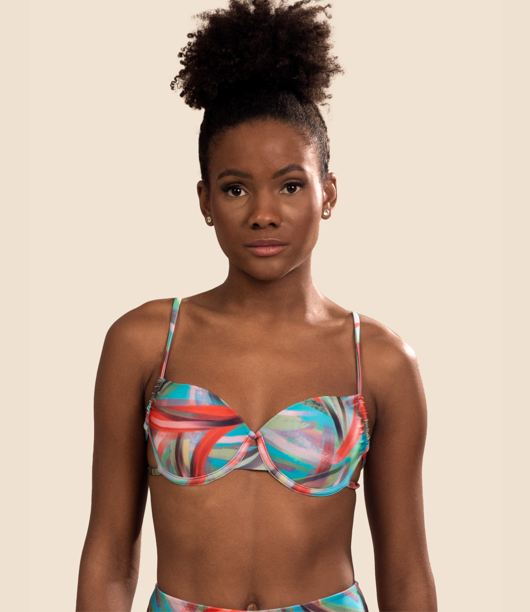 Top Meia Taça Estampado Ágatha