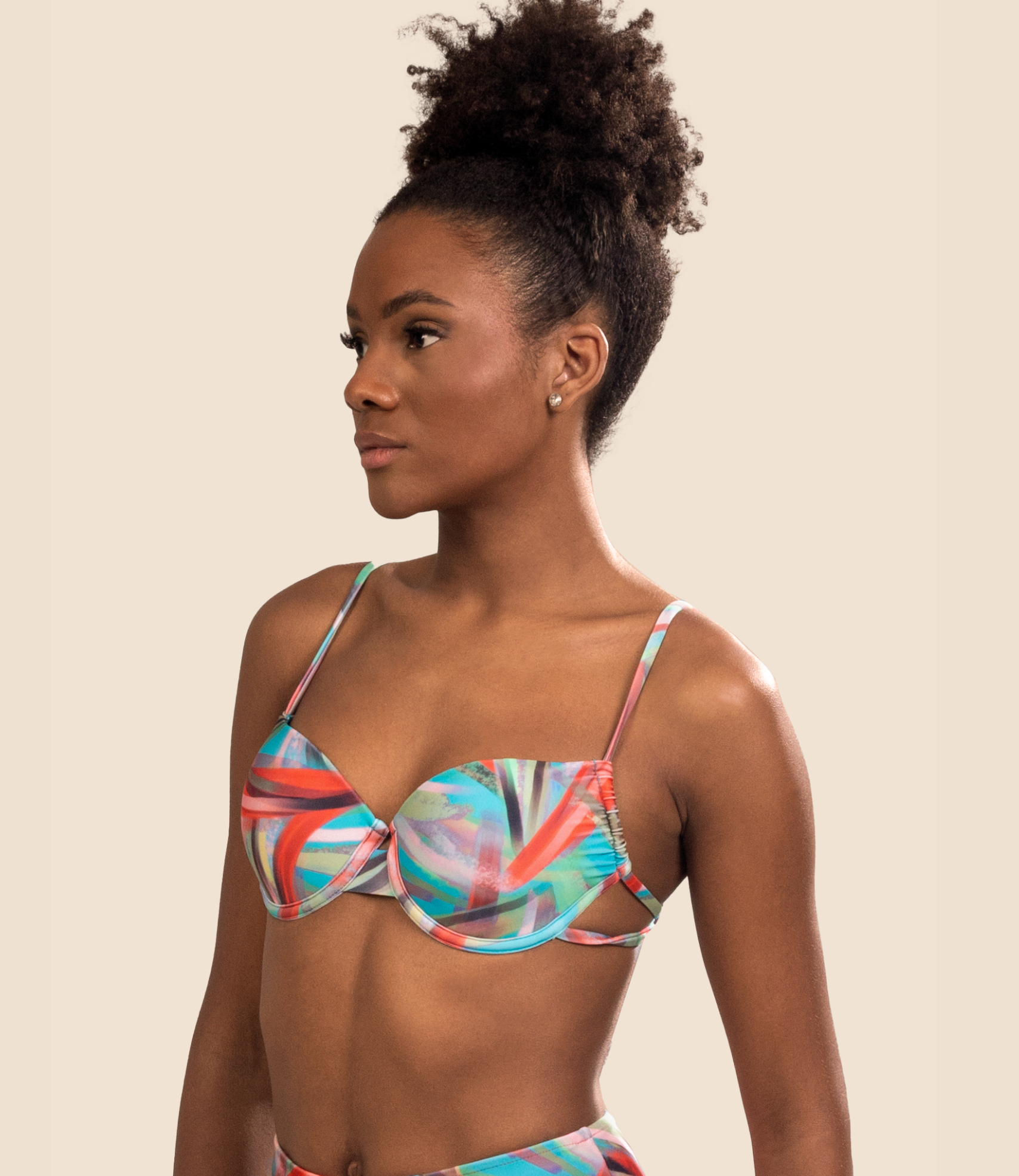Top Meia Taça Estampado Ágatha