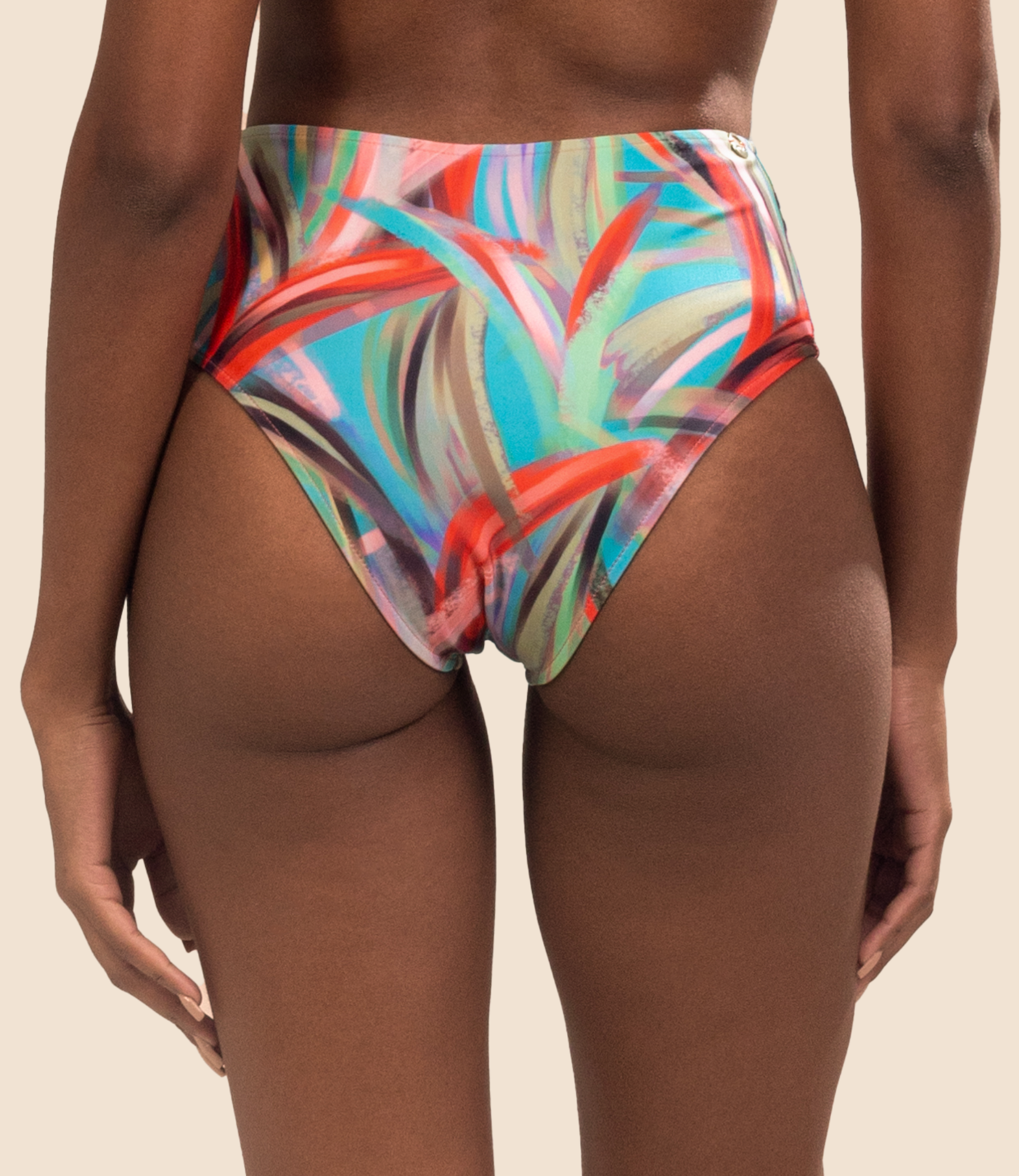 Calcinha De Biquini Hot Pants Estampada Alice