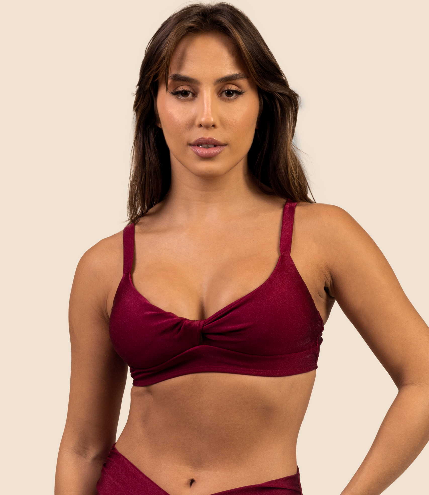 Top Meia Taça Trilobal Liso Manoella