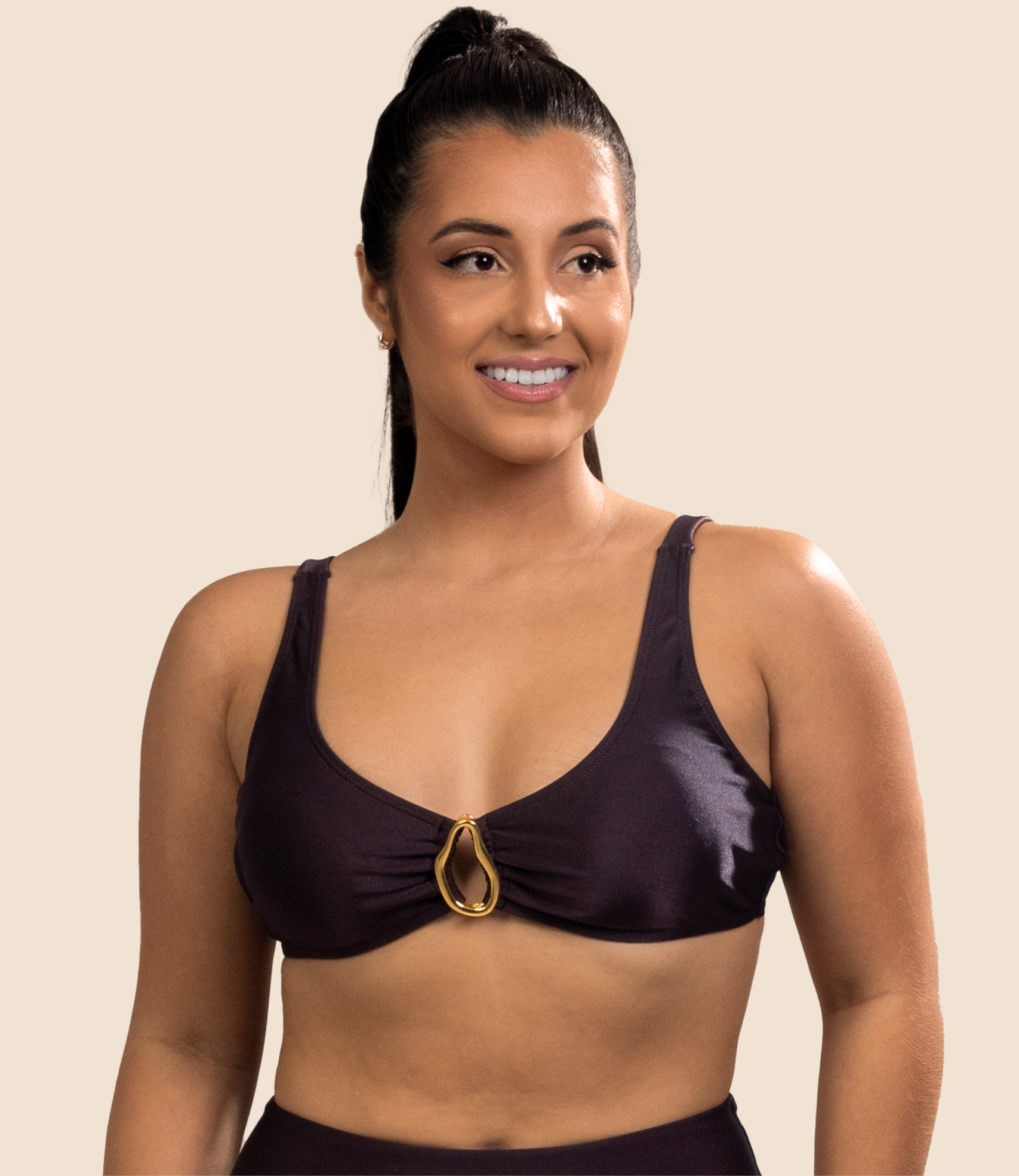 Top Triangular Liso Maitê