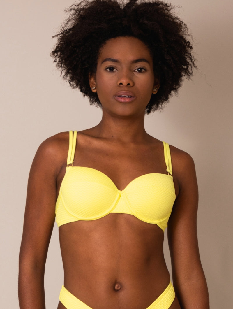 Top Meia Taça Texturizado Cléo