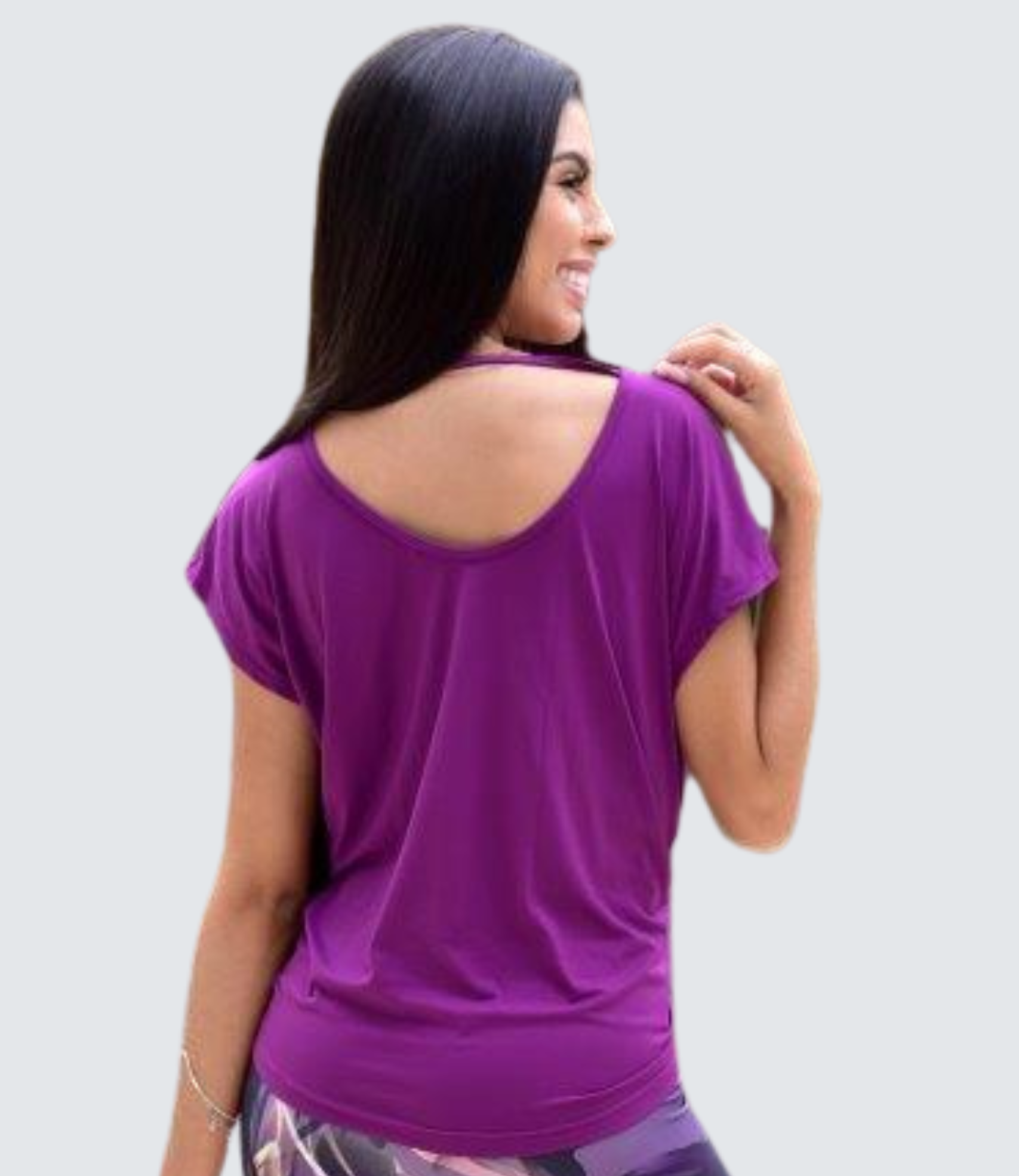 Blusa Fit Feminina Gabriela - Dry Abertura Costas