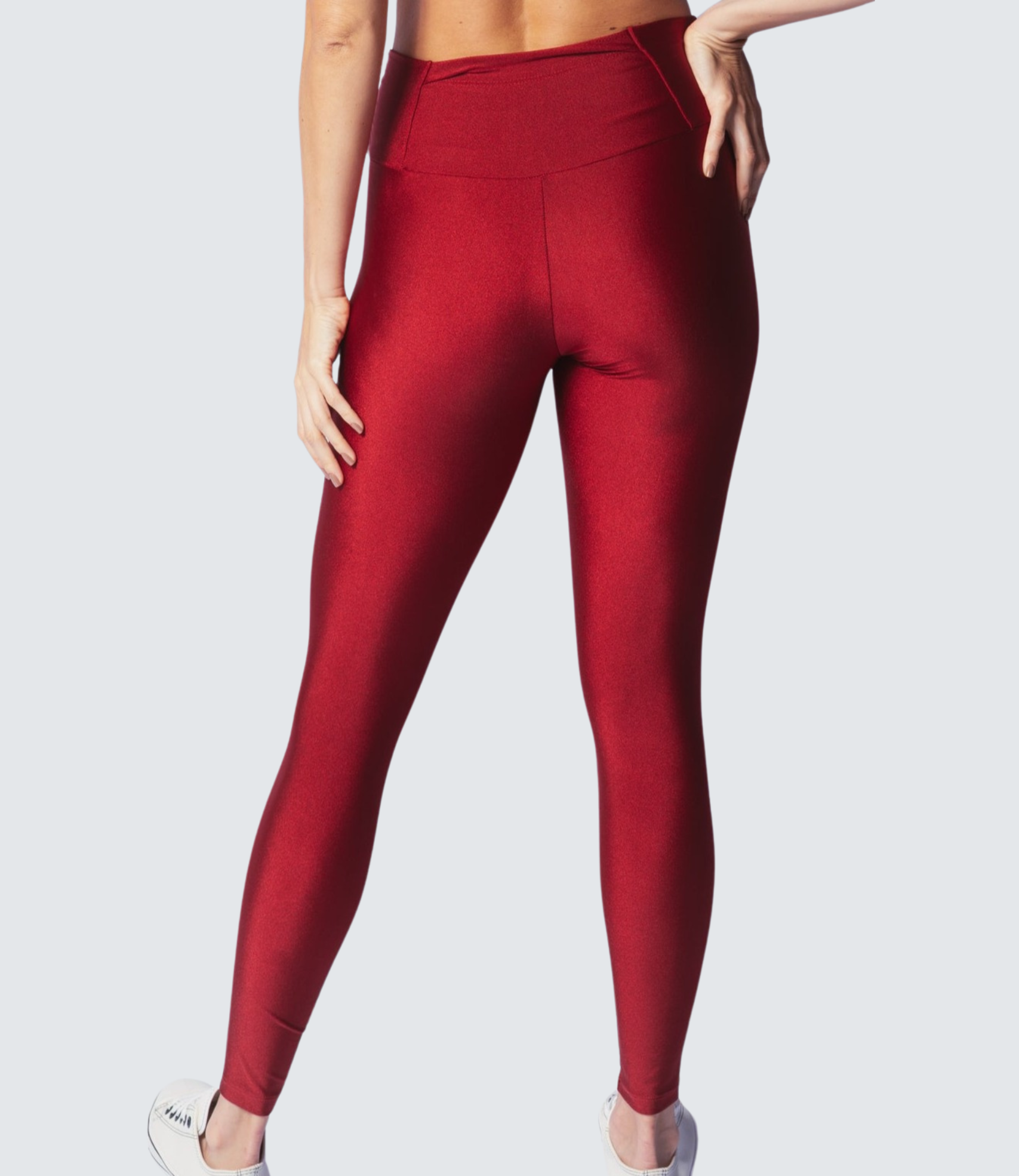 Calça Legging Lisa Trilobal com Bolso No Cós Pulse