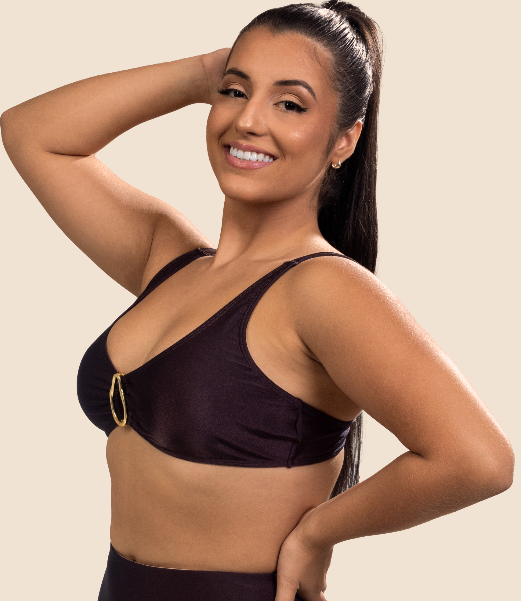 Top Triangular Liso Maitê