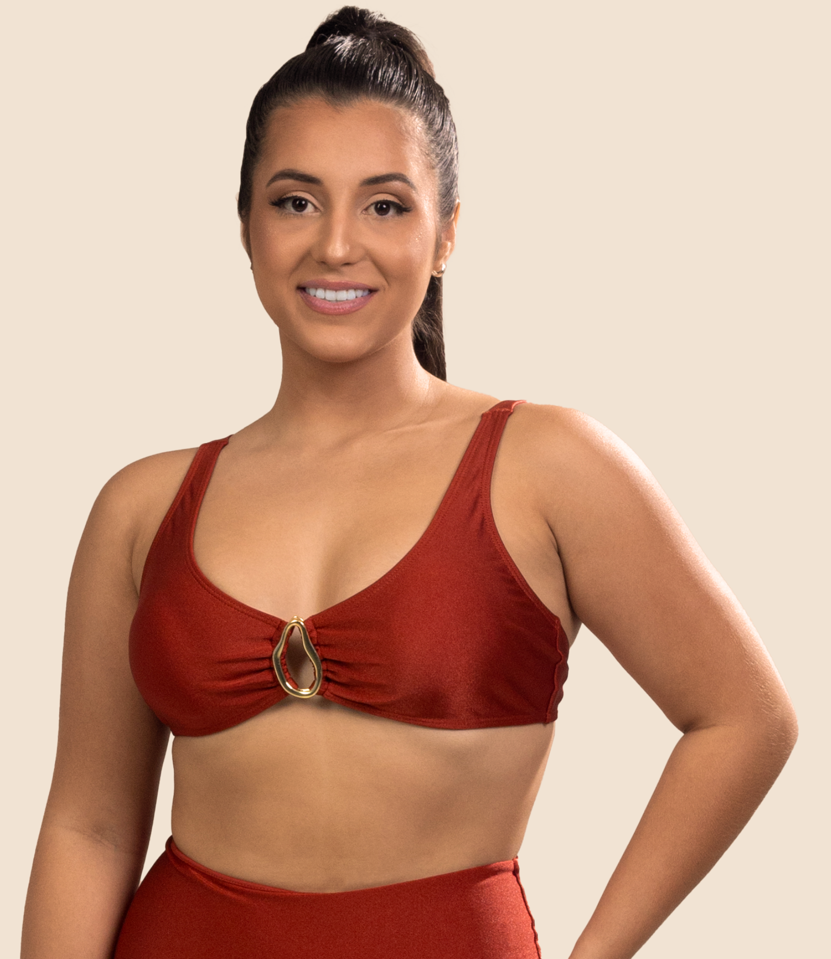 Top Triangular Liso Maitê