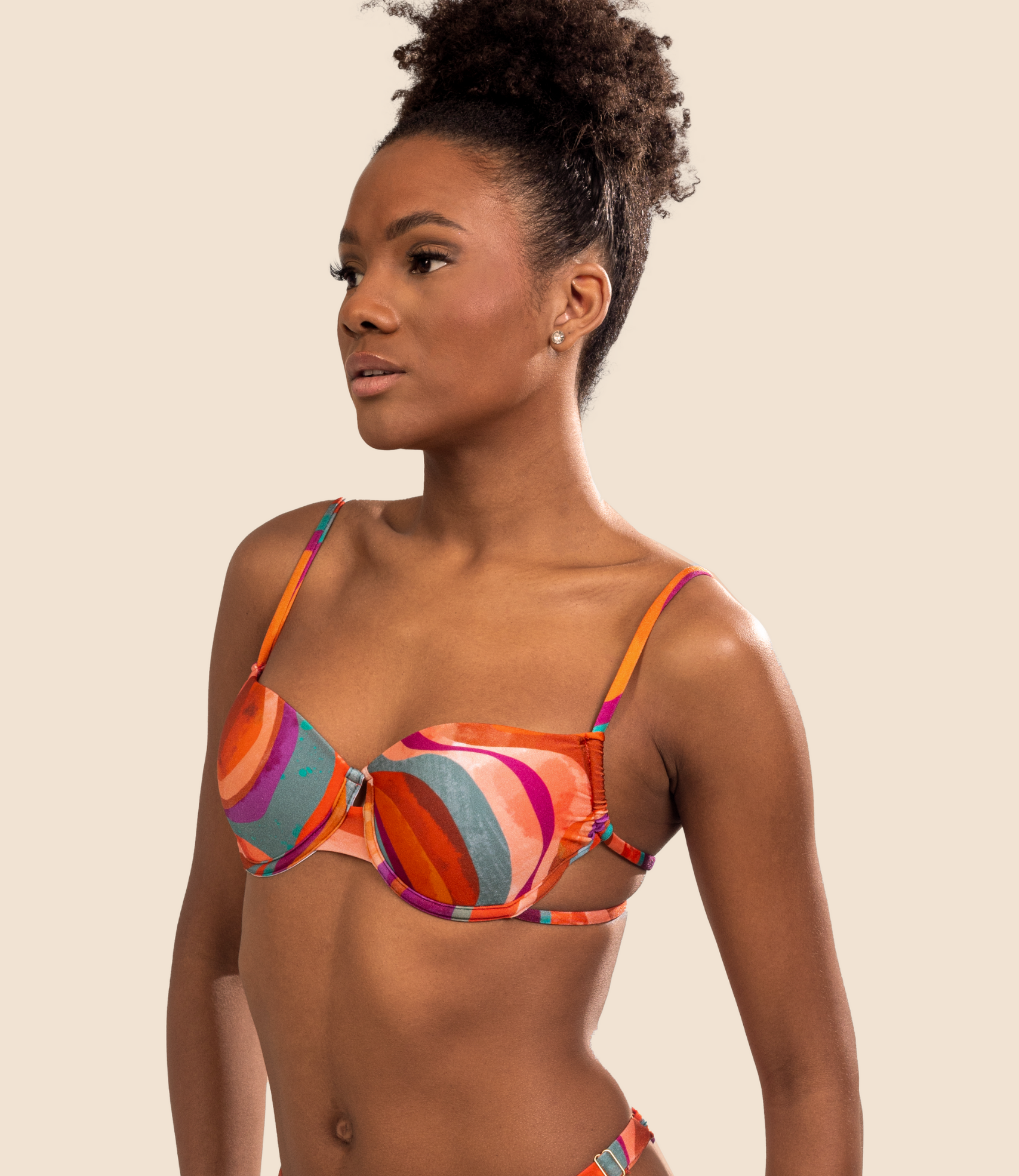 Top Meia Taça Estampado Ágatha