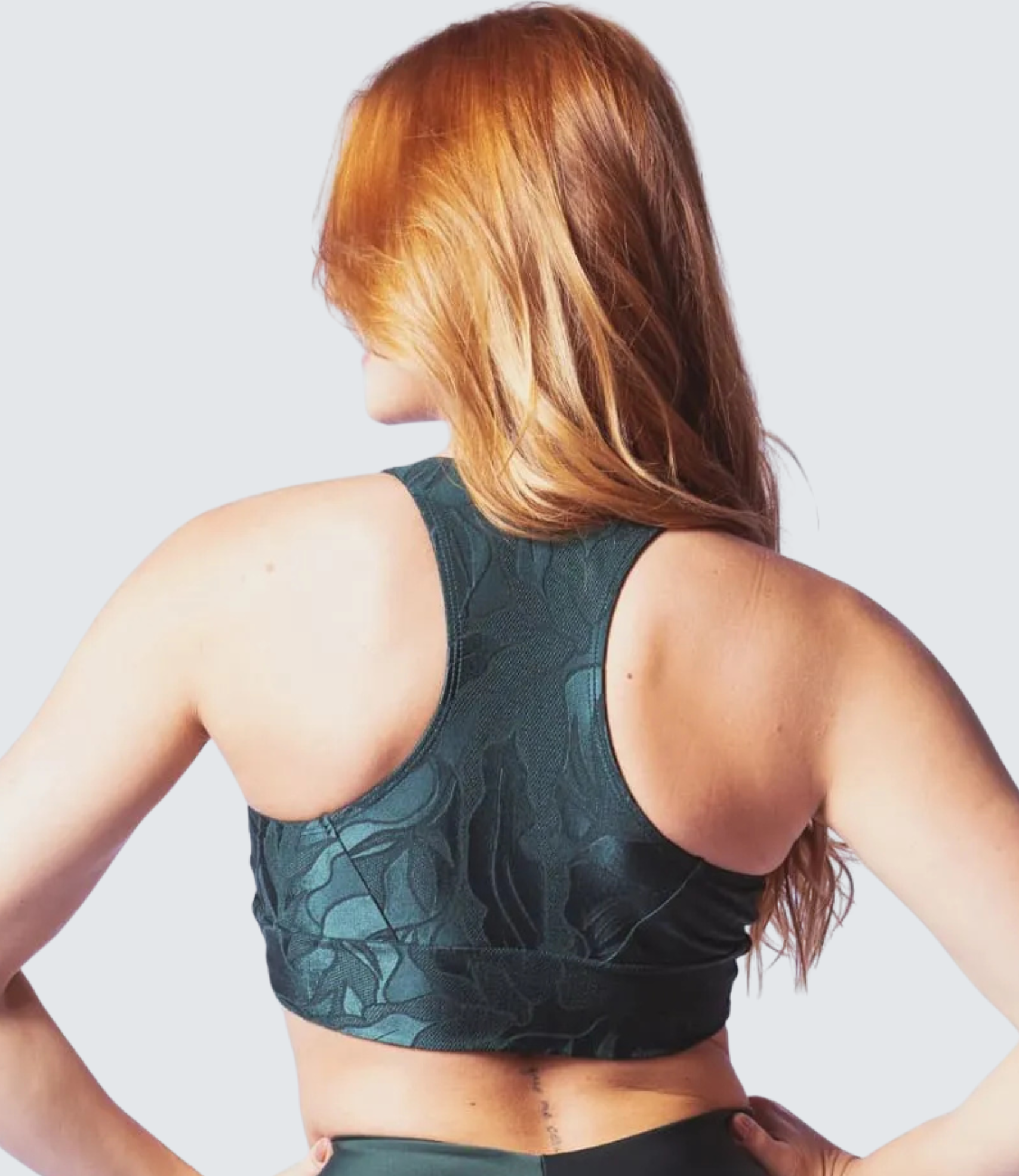 Top Fitness Anne Tecido Jacquard