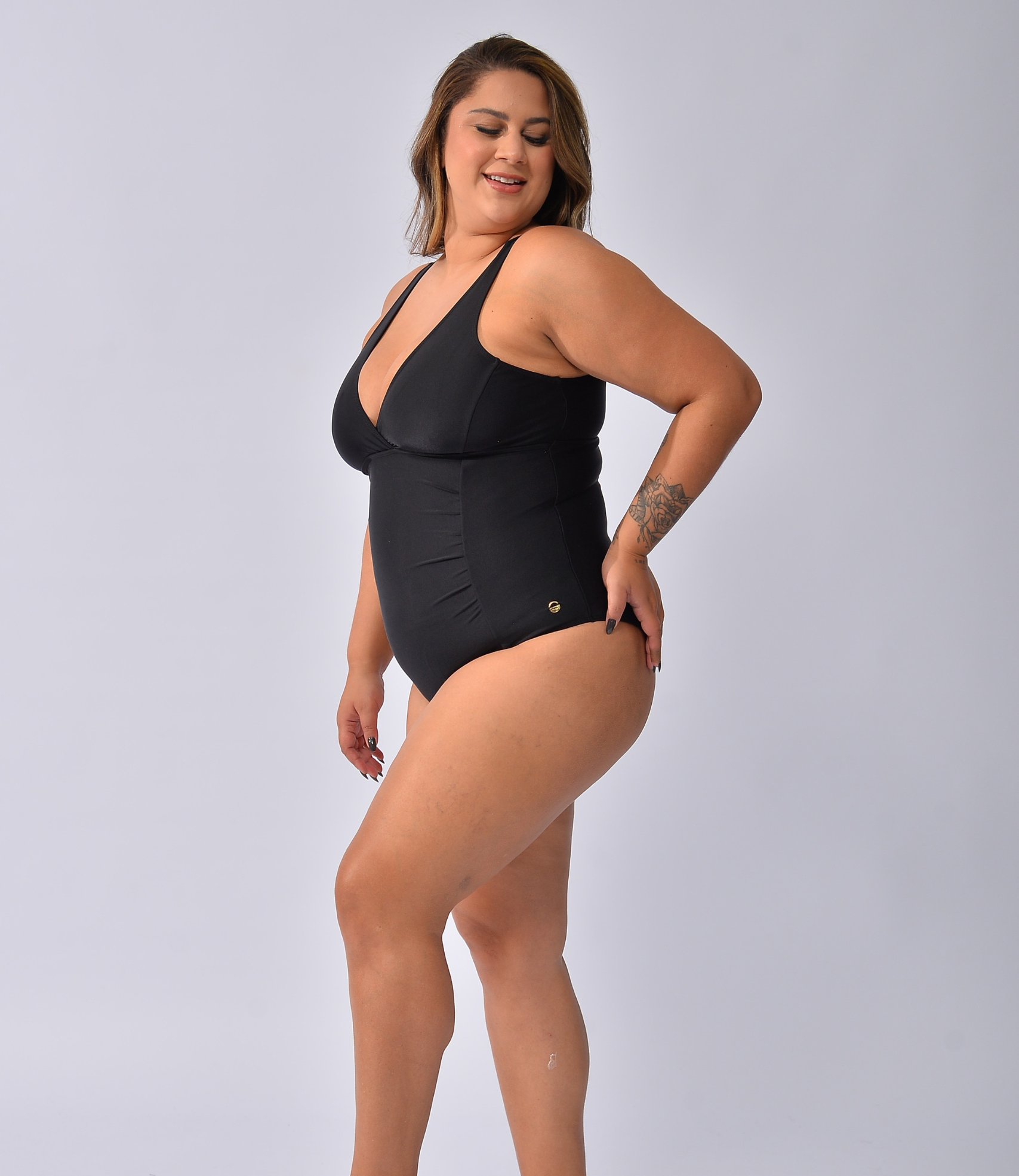 Maiô com Decote Transpassado