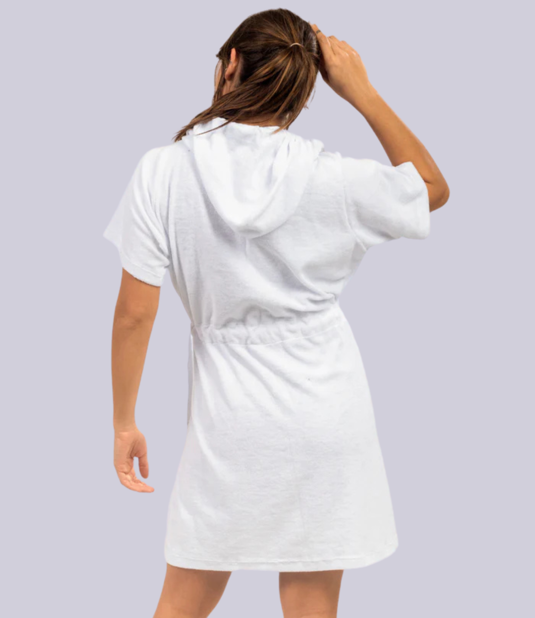 Roupão Manga Curta Com Capuz