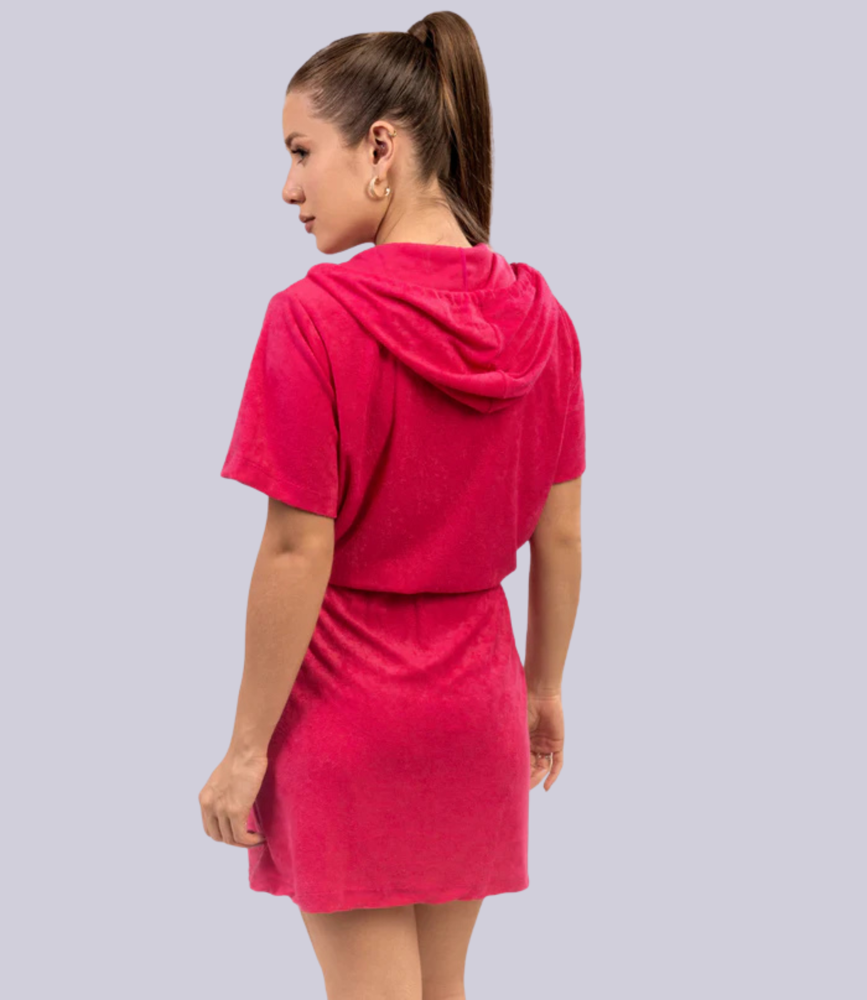 Roupão Manga Curta Com Capuz