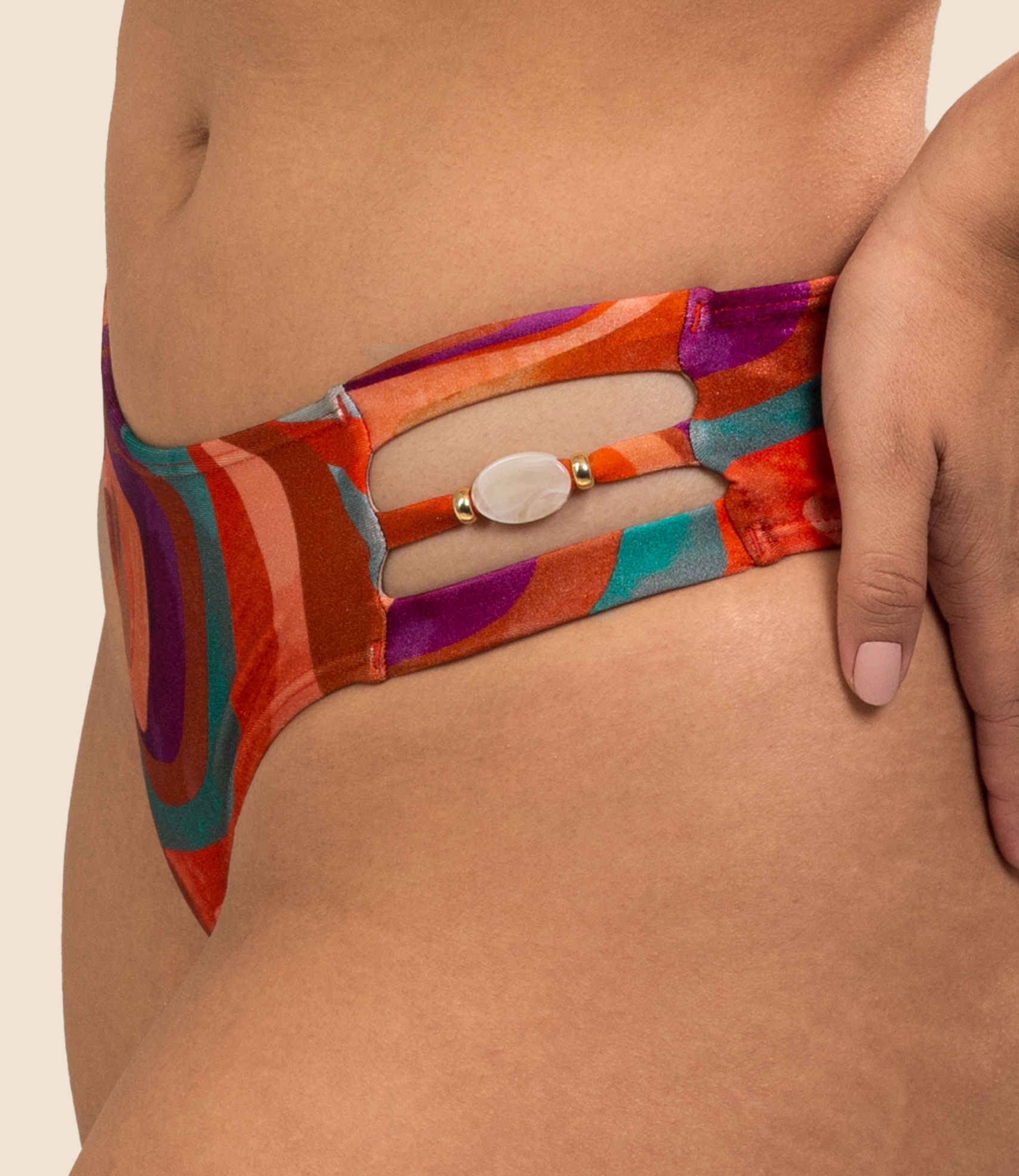 Top Meia Taça Estampado Jéssica + Calcinha De Estampada Danielle