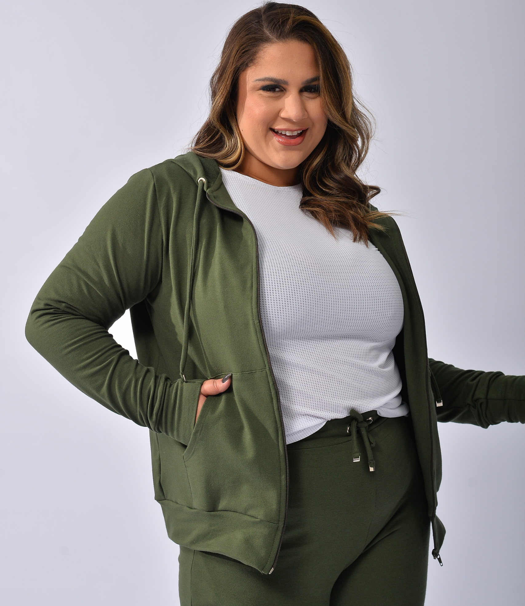 Conjunto de Moletom com Capuz
