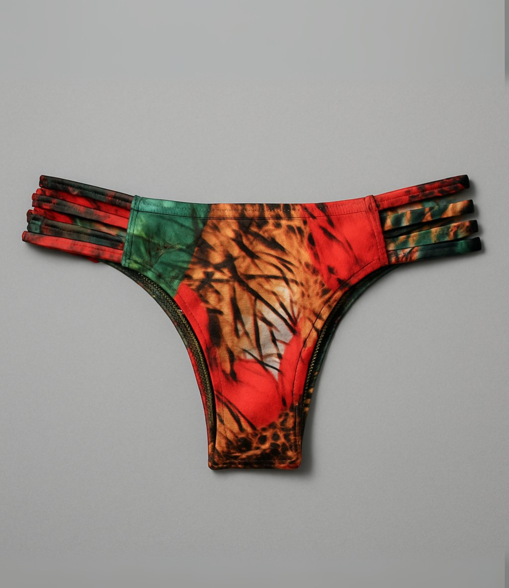 Calcinha Biquíni Com Tiras Laterais Estampada