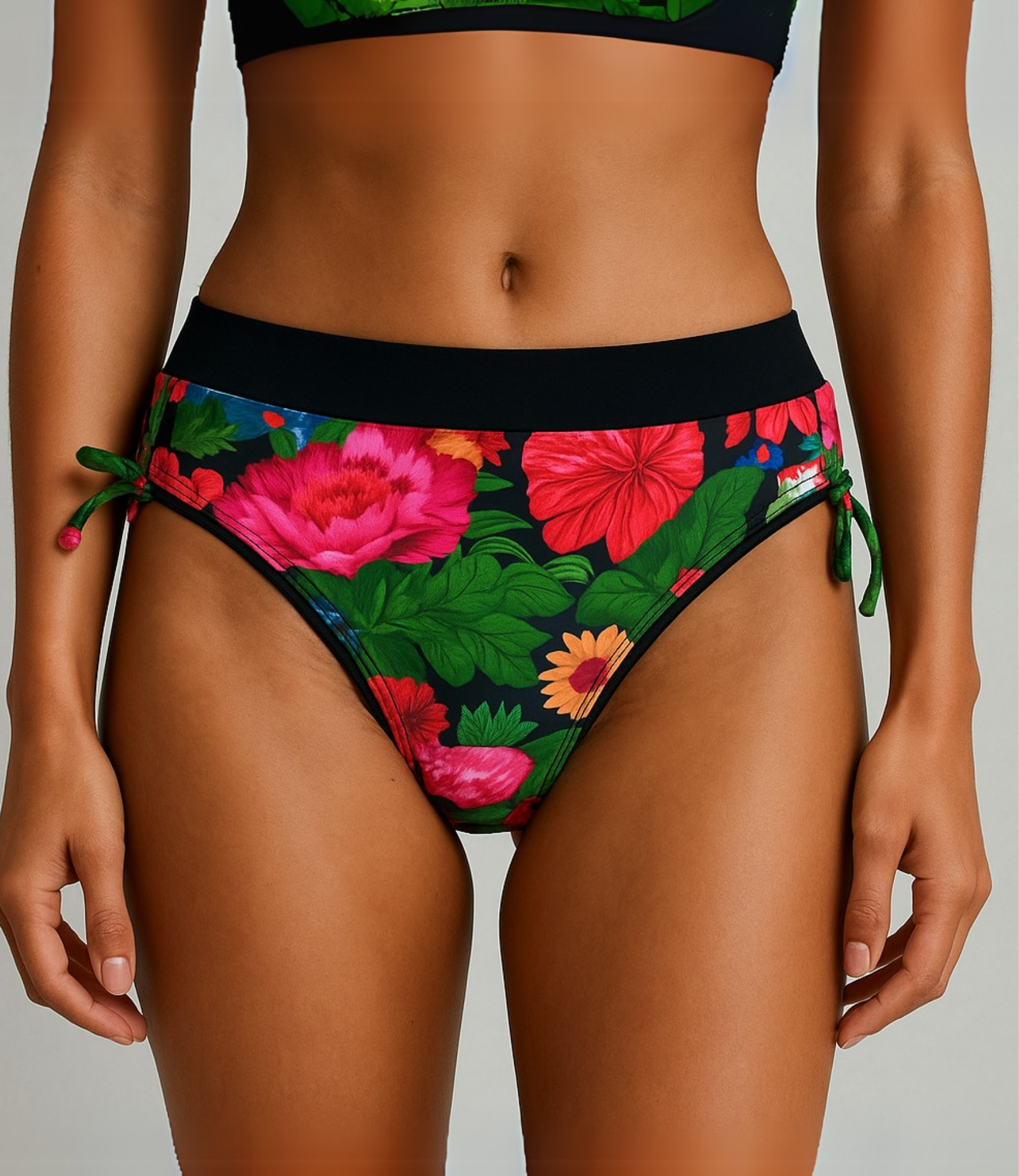 Calcinha Cintura Alta Estampada