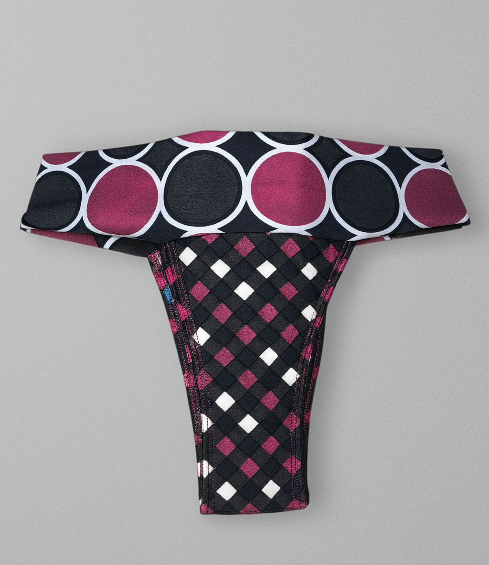 Calcinha com pala estruturada estampada