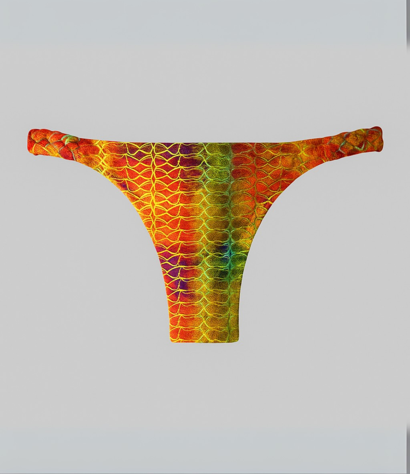 Calcinha Com Lateral Trançada Tribolal Estampada