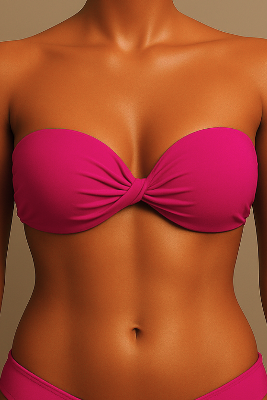 Top tomara que caia com design cruzado - 90