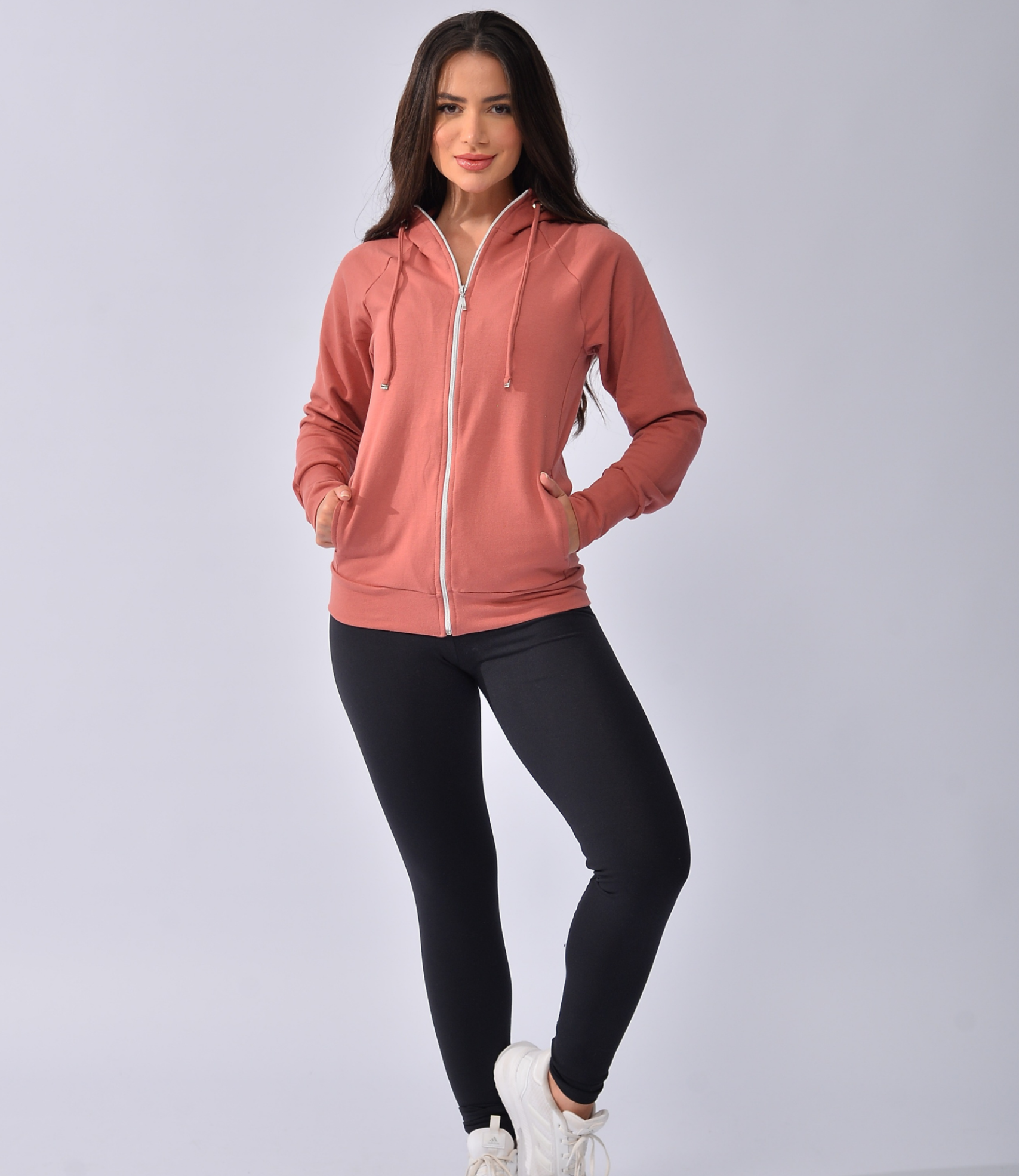 Casaco HomeWear Moletom + Calça Legging Simples