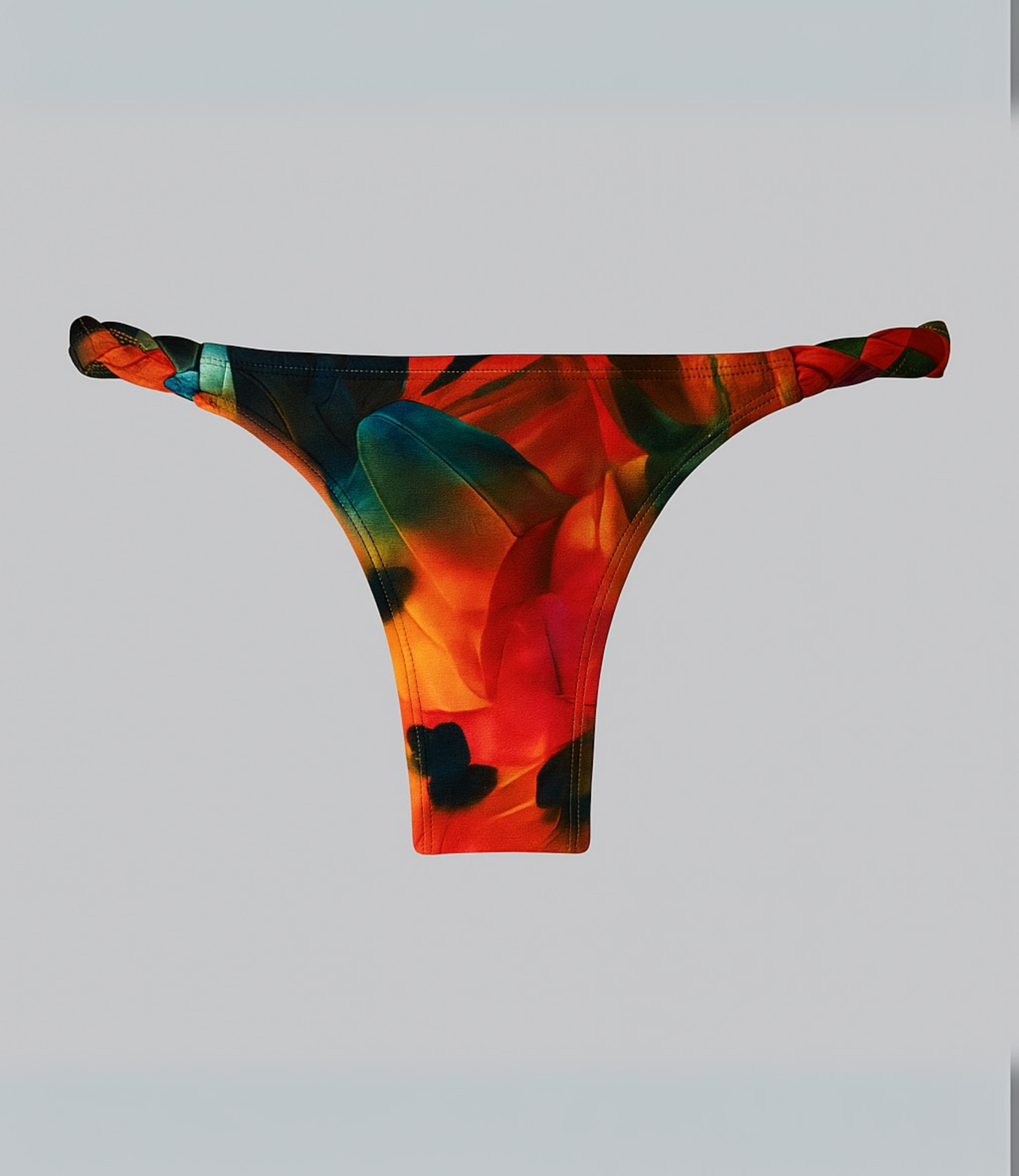 Calcinha Com Lateral Trançada Tribolal Estampada