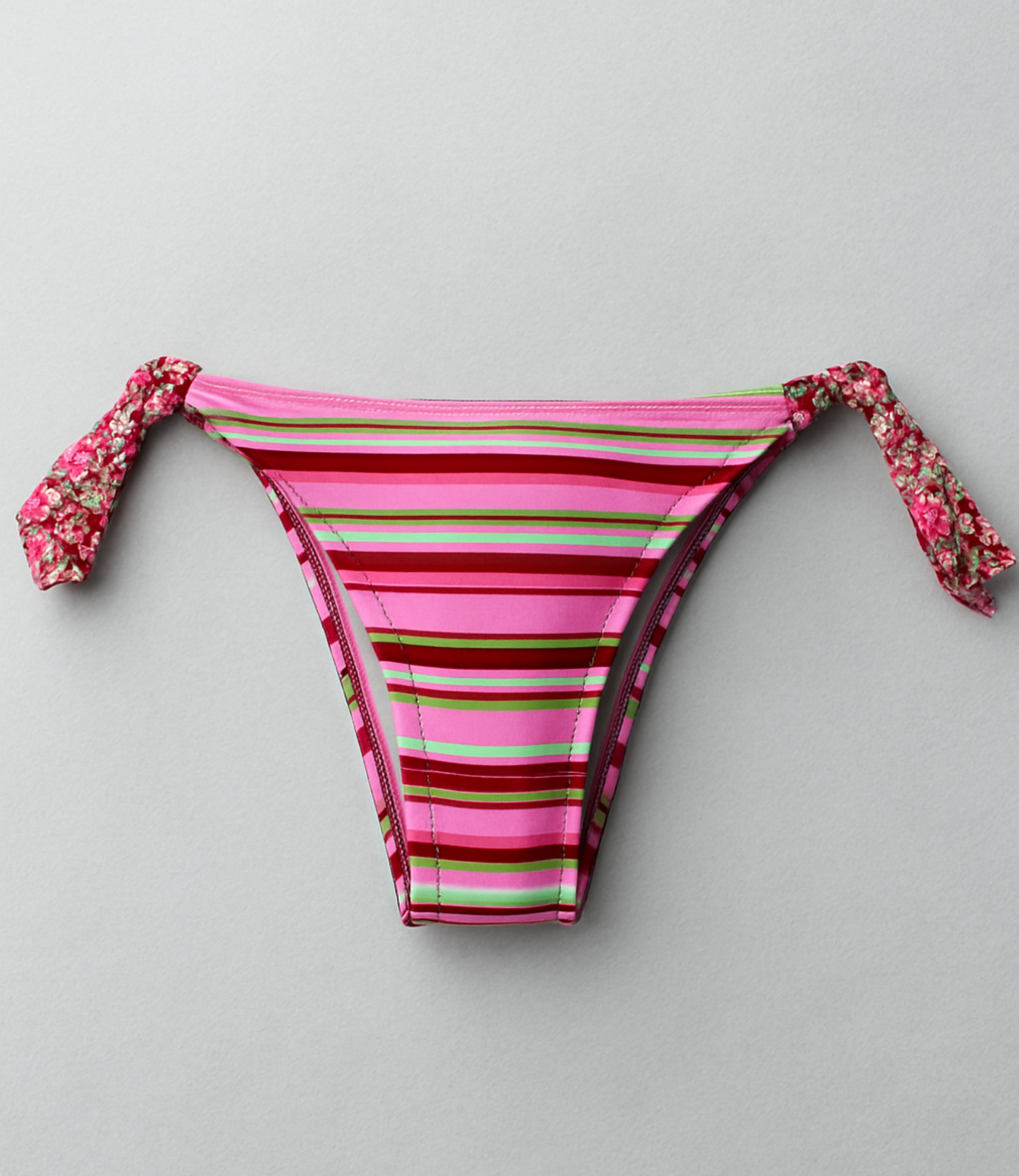 Calcinha de Biquíni com Amarração Lateral Larga Estampada