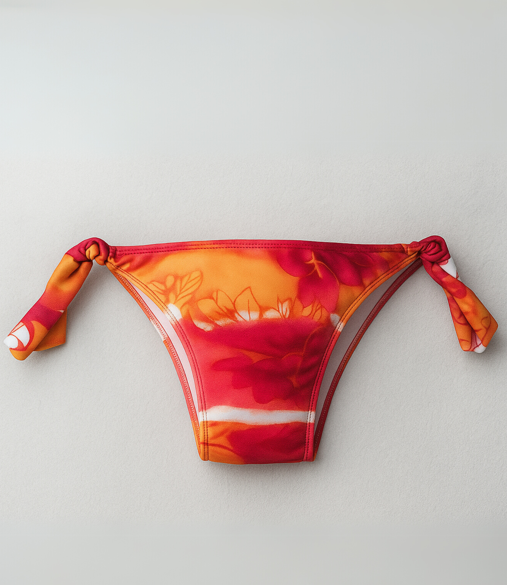 Calcinha de Biquíni com Amarração Lateral Larga Estampada