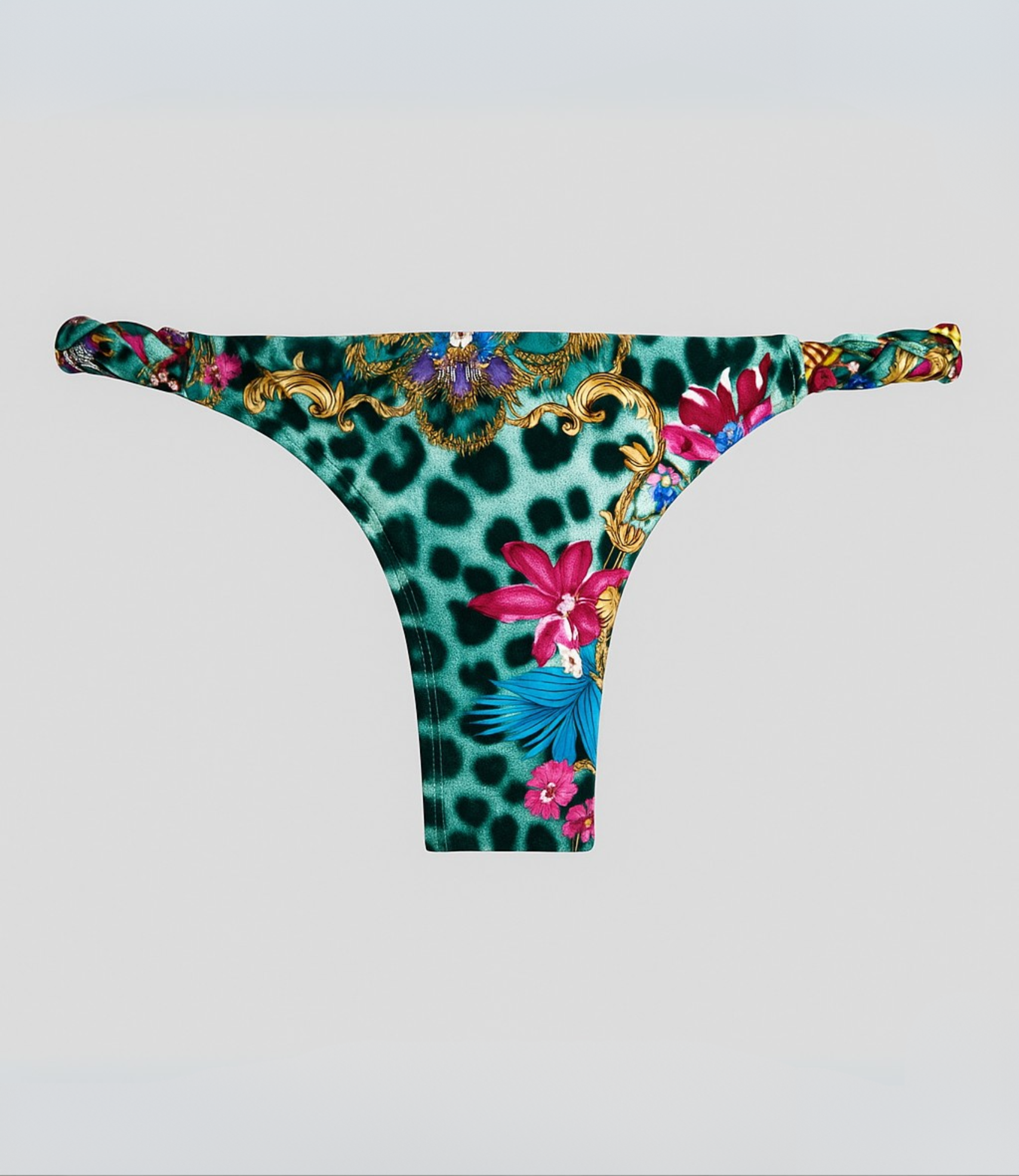 Calcinha Com Lateral Trançada Tribolal Estampada