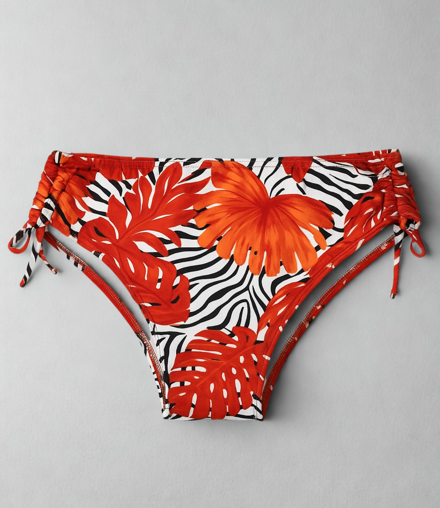 Calcinha de Biquíni com Laterais Ajustáveis