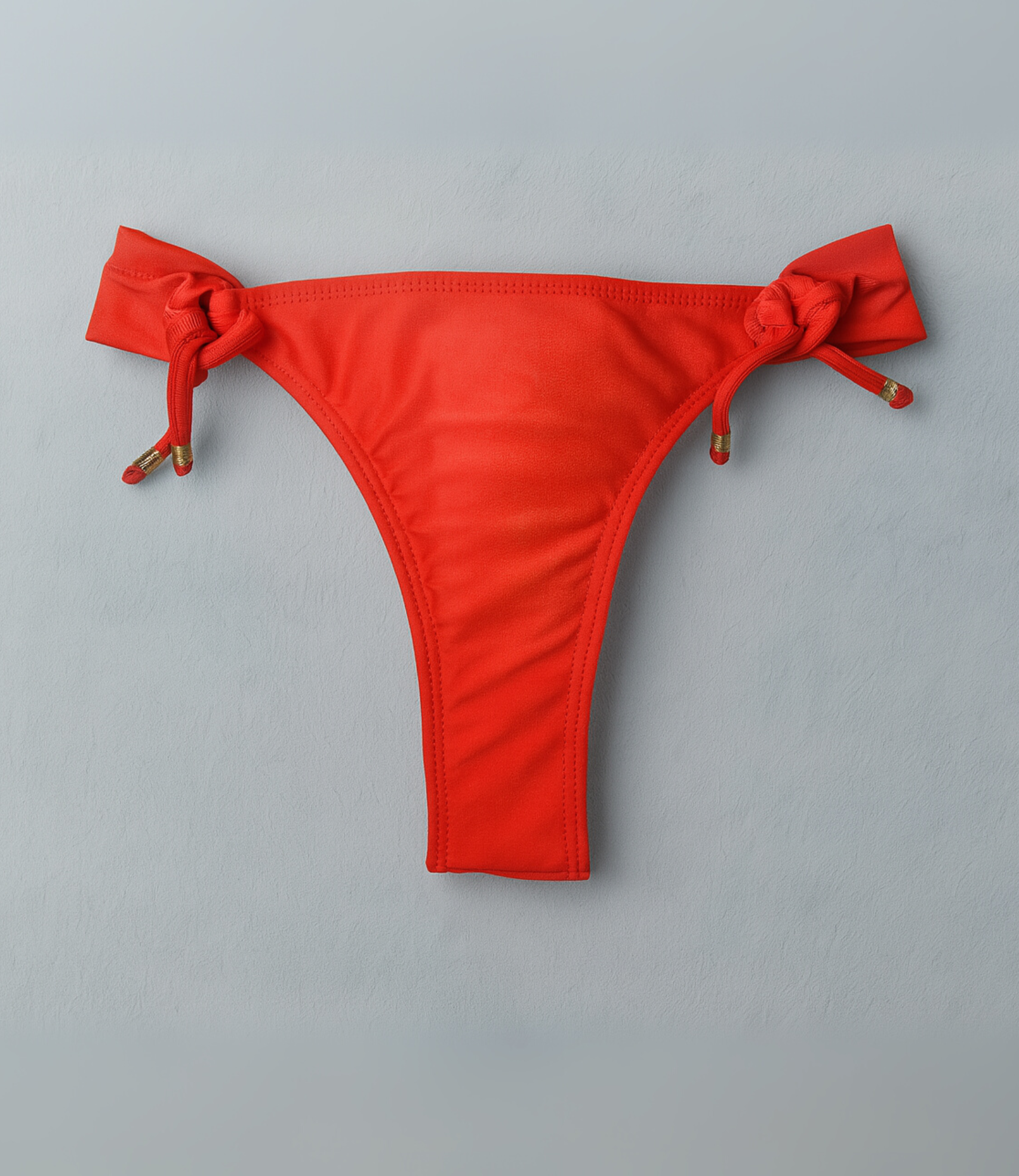 Calcinha Biquíni de Amarração Lateral Franzida