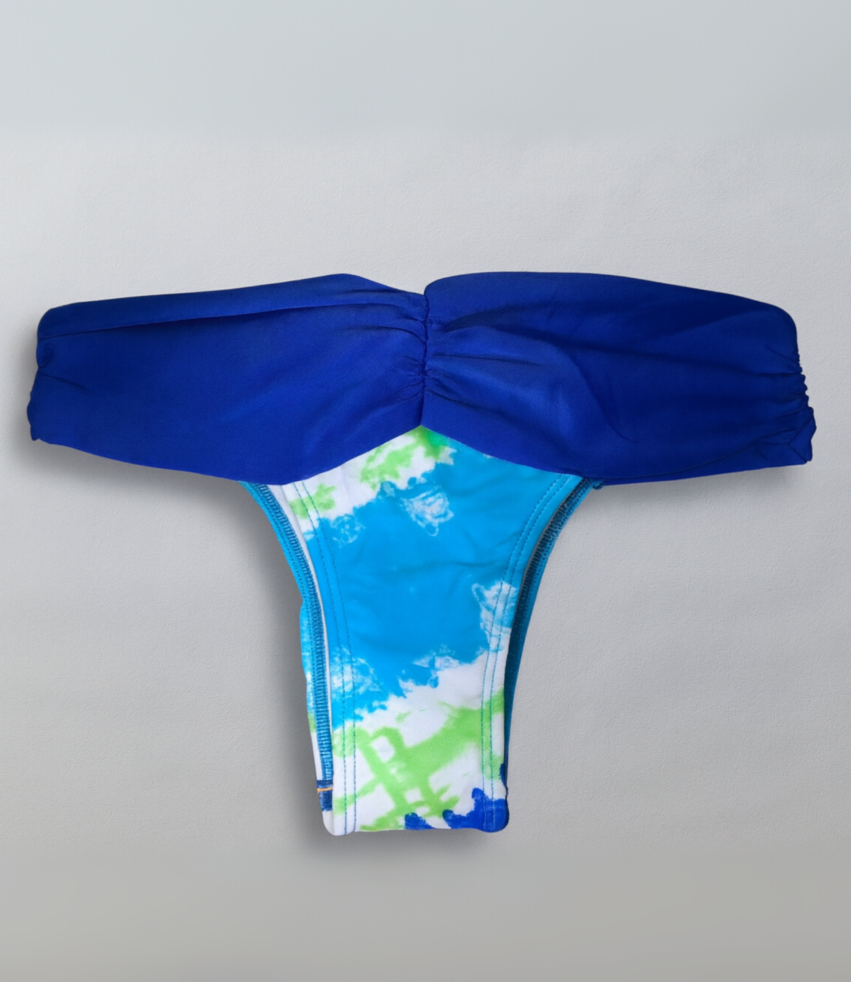 Calcinha de Biquíni com Drapeado nas Laterais Estampada