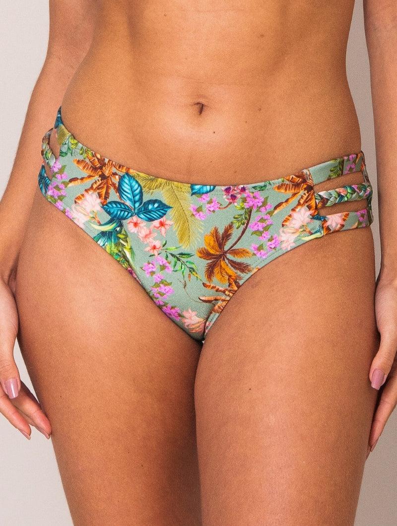 Calcinha de Biquíni com Tiras Laterais Estampado Lara