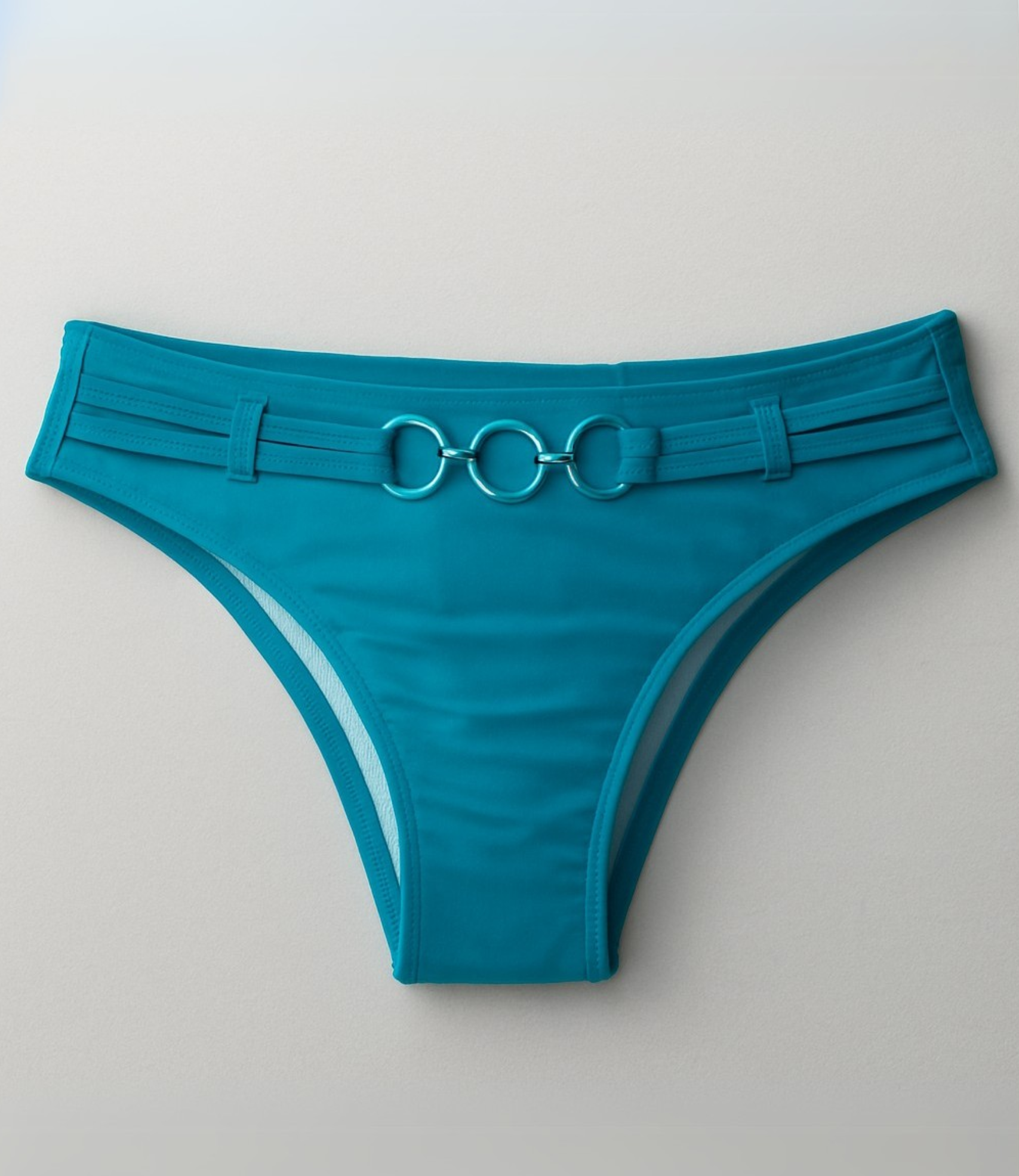 Calcinha de Biquíni com Argolas Lisa