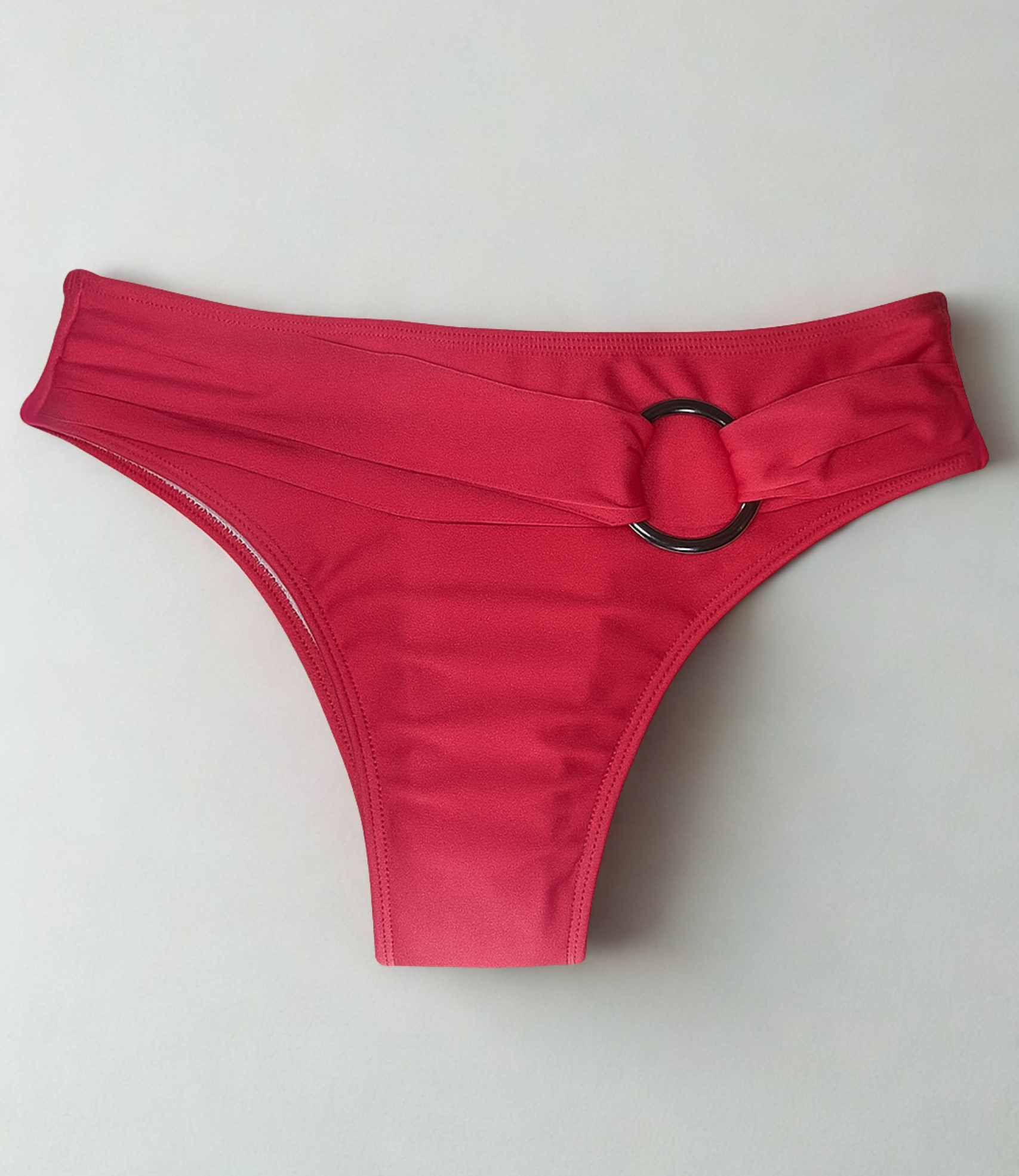 Calcinha Biquíni Argola Frontal Lisa