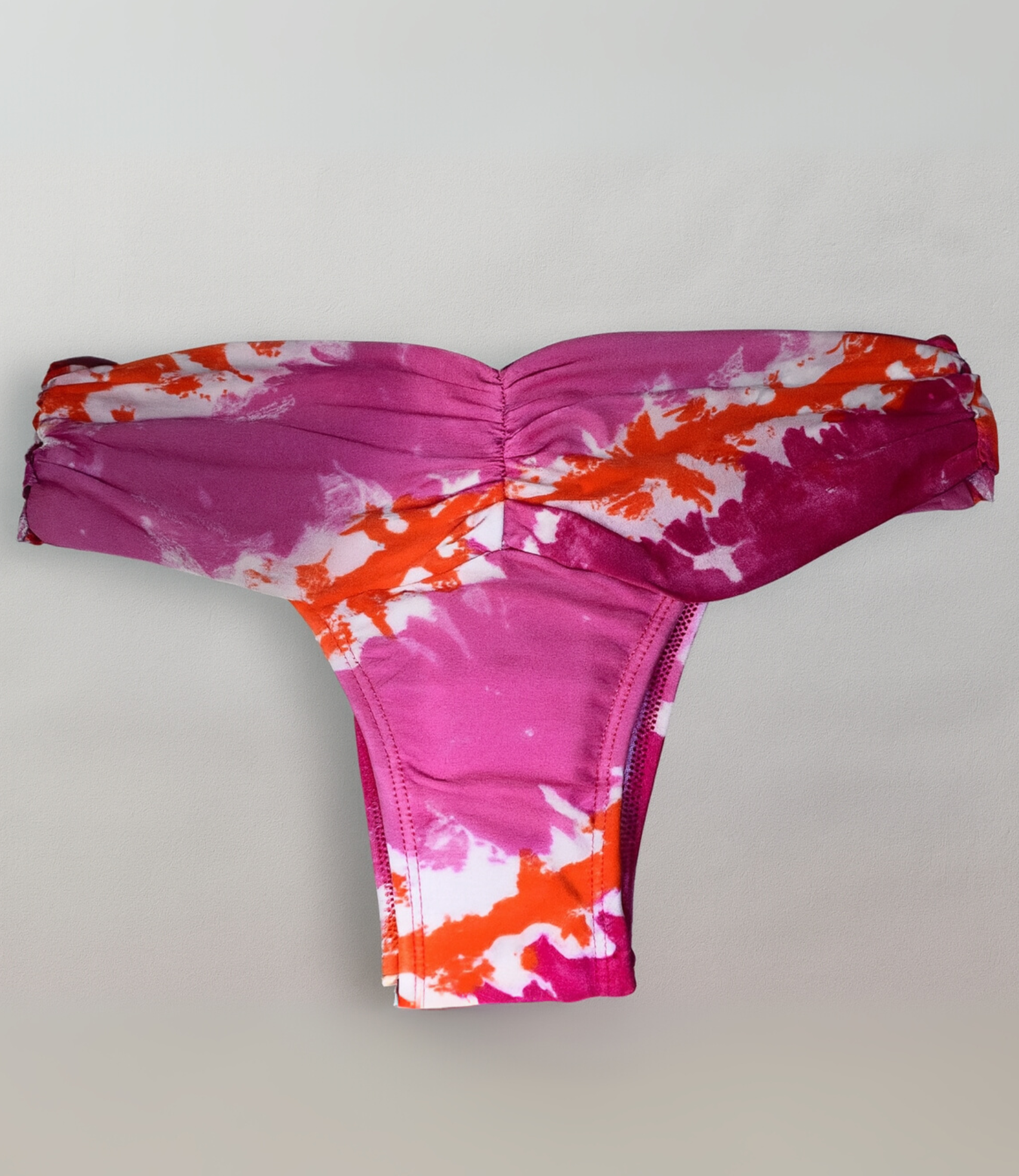 Calcinha de Biquíni com Drapeado nas Laterais Estampada