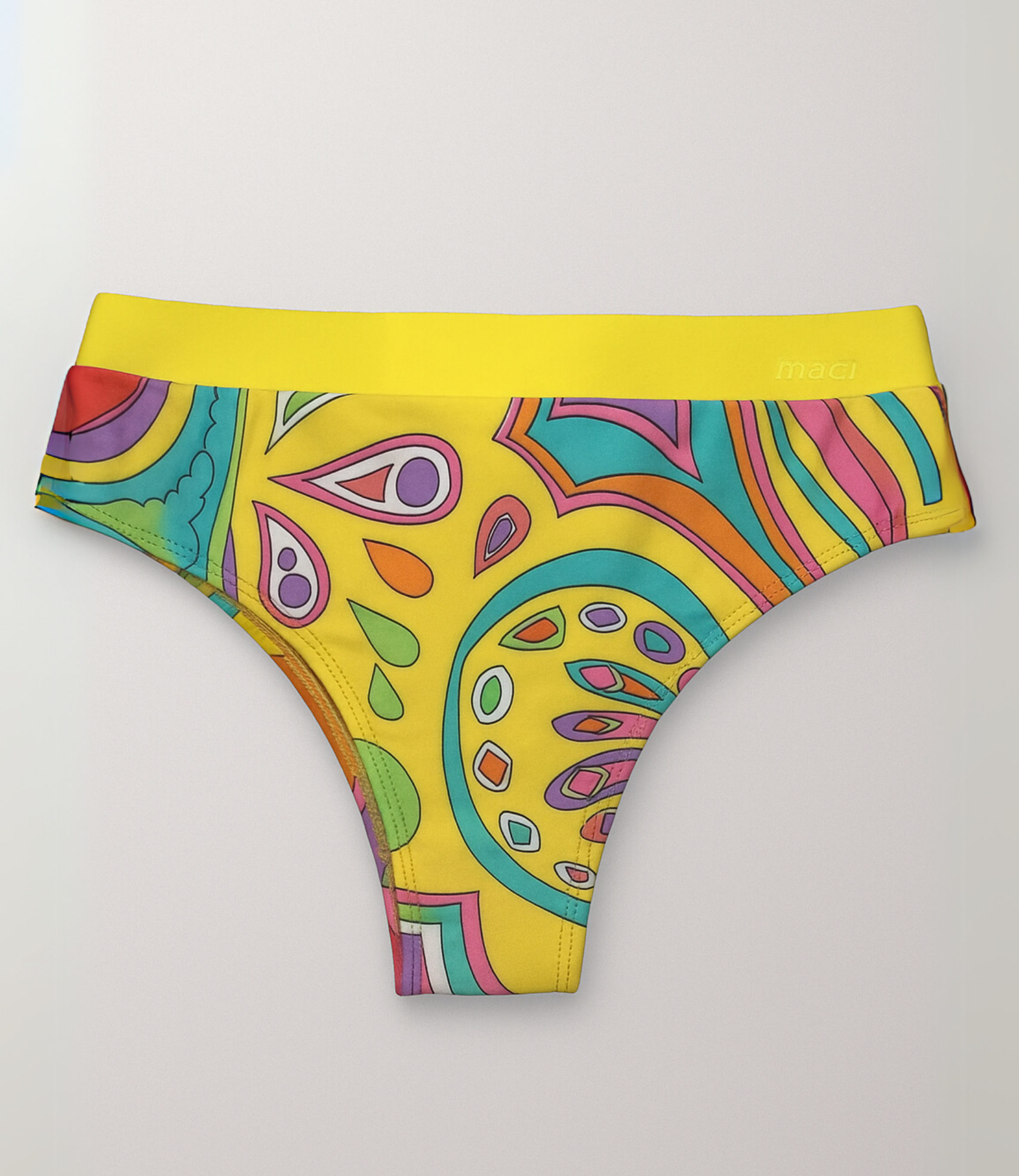 Calcinha Cintura Alta Estampada