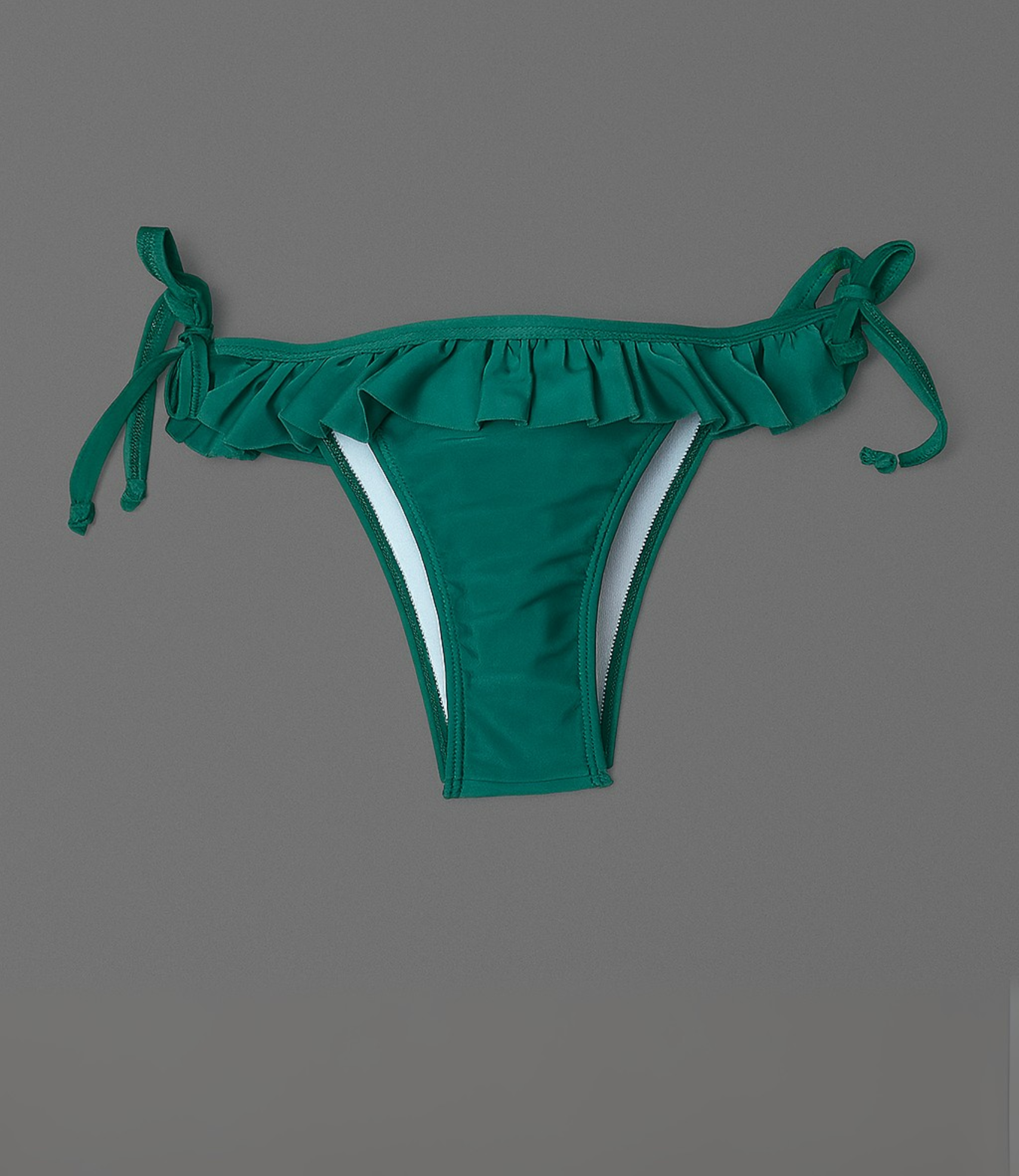 Calcinha com Babado e Lateral Ajustável Lisa