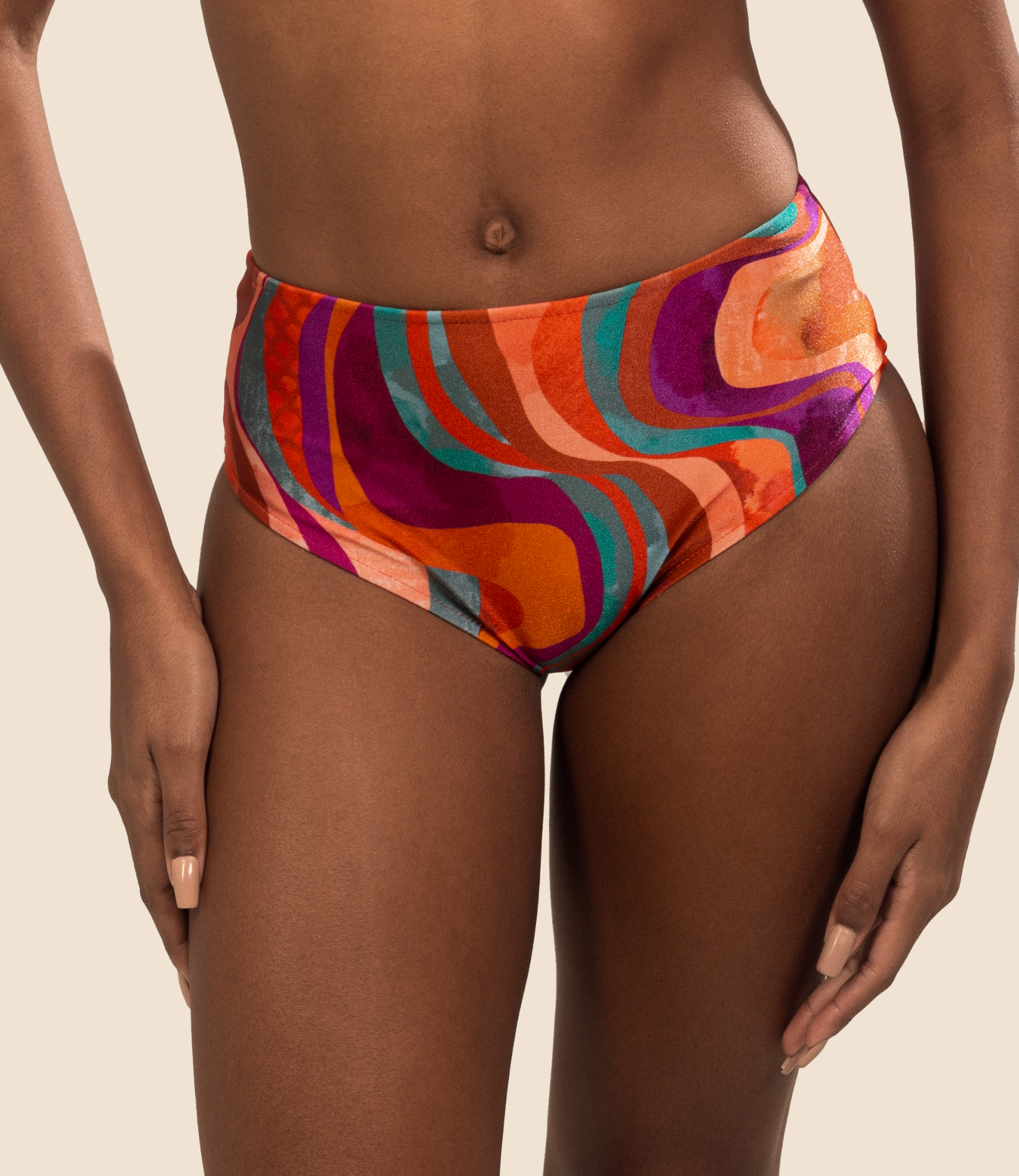 Calcinha De Biquini Hot Pants Estampada Alice