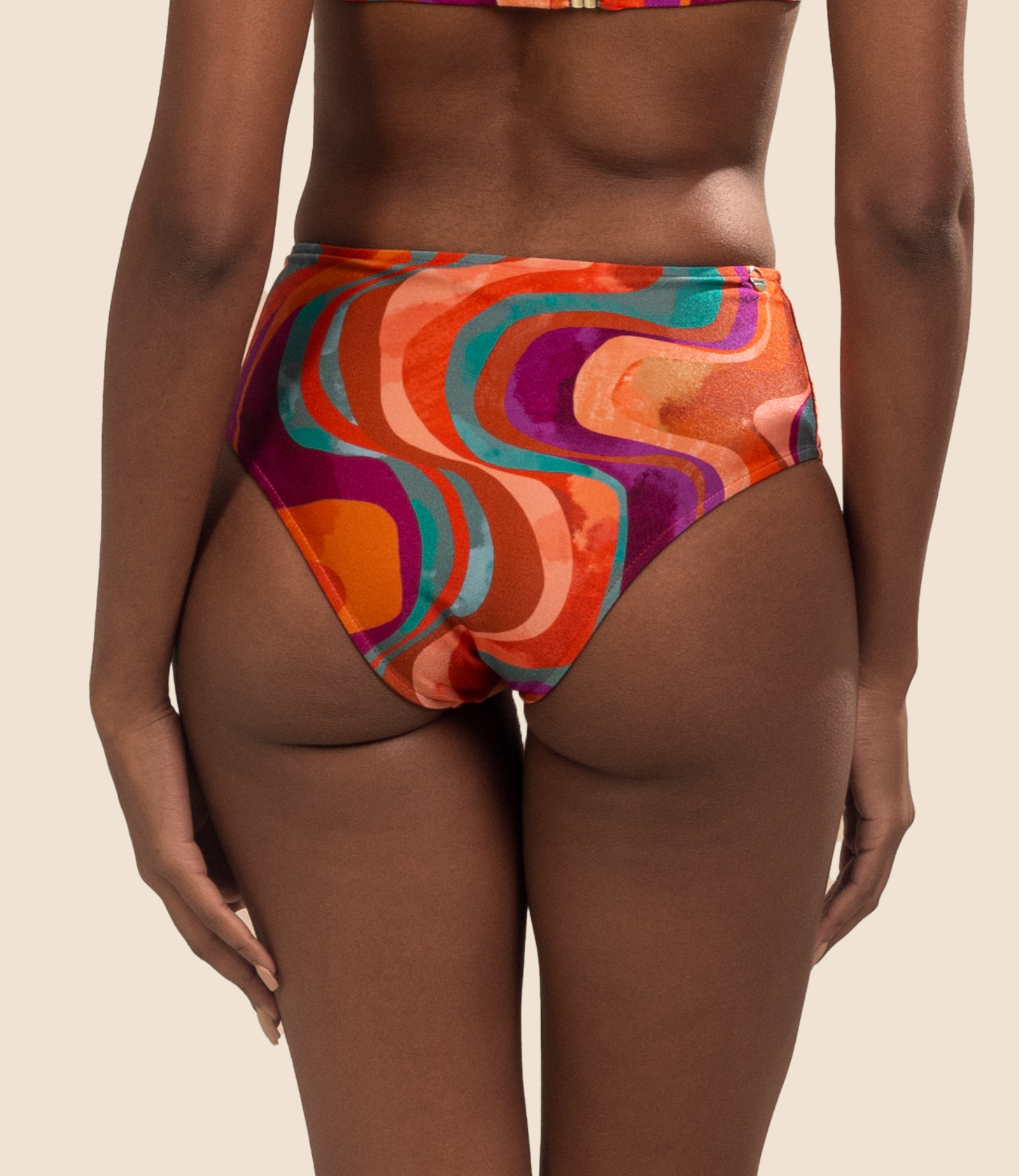 Calcinha De Biquini Hot Pants Estampada Alice