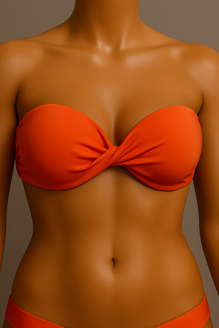 Top tomara que caia com design cruzado - 90