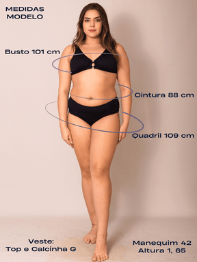 Calcinha de Biquíni Hot Pant com Amarração Lateral Marcela - 511 - Texturizada