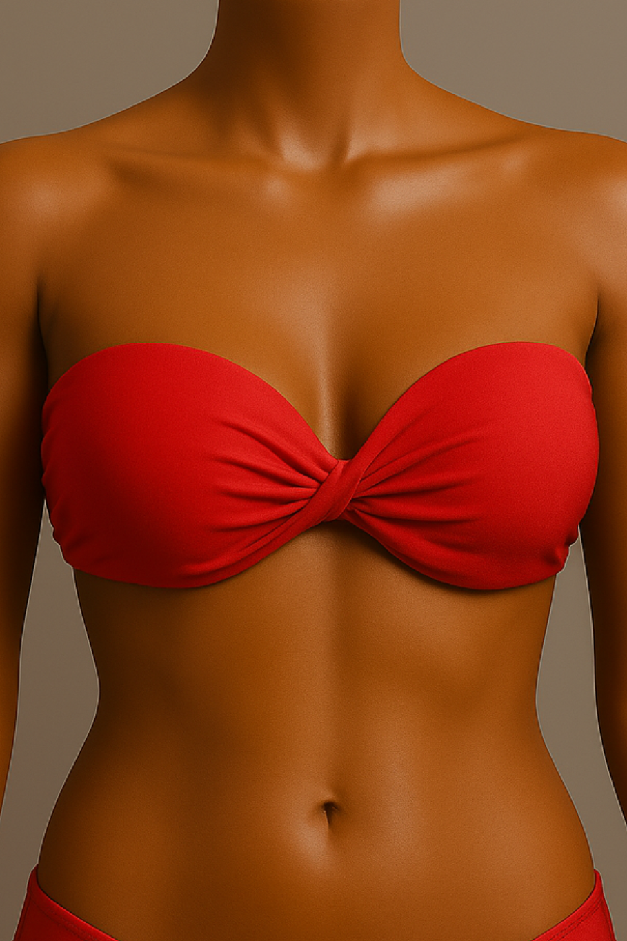 Top tomara que caia com design cruzado - 90