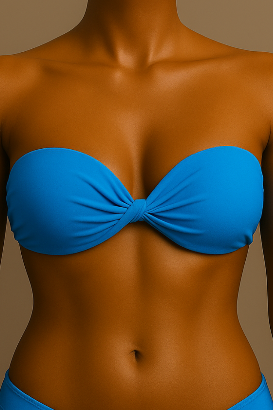 Top tomara que caia com design cruzado - 90