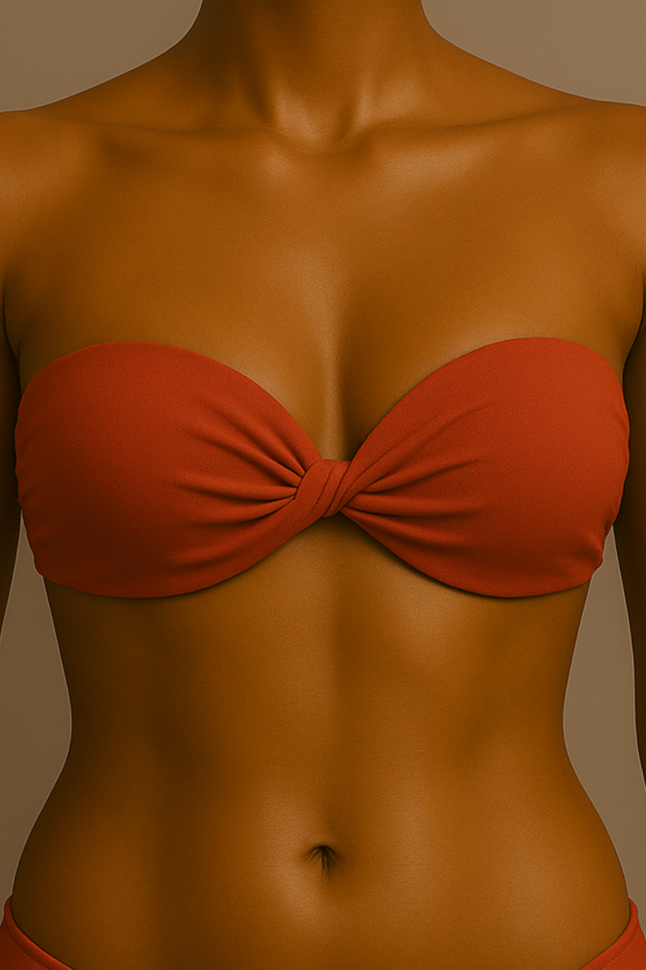 Top tomara que caia com design cruzado - 90