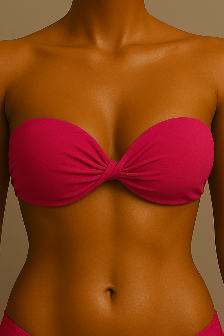 Top tomara que caia com design cruzado - 90