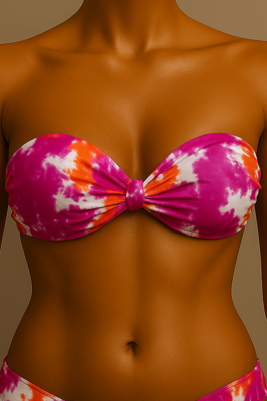 Top tomara que caia com design cruzado - 90