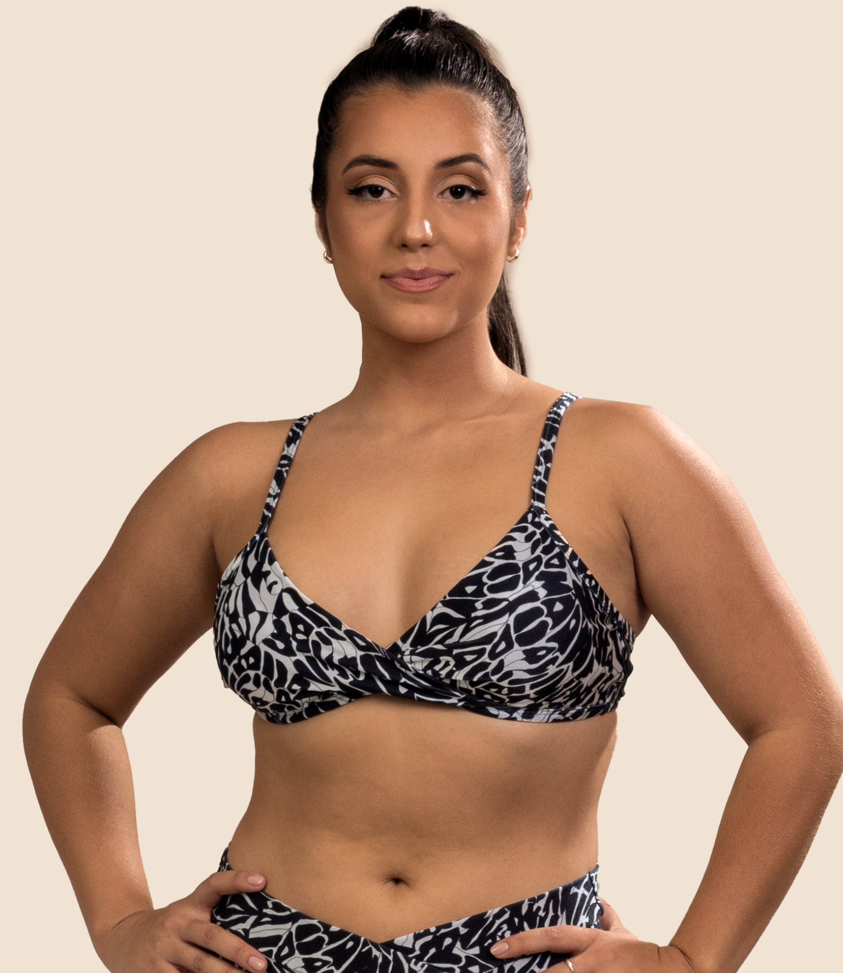 Top Meia Taça Estampado Kiara