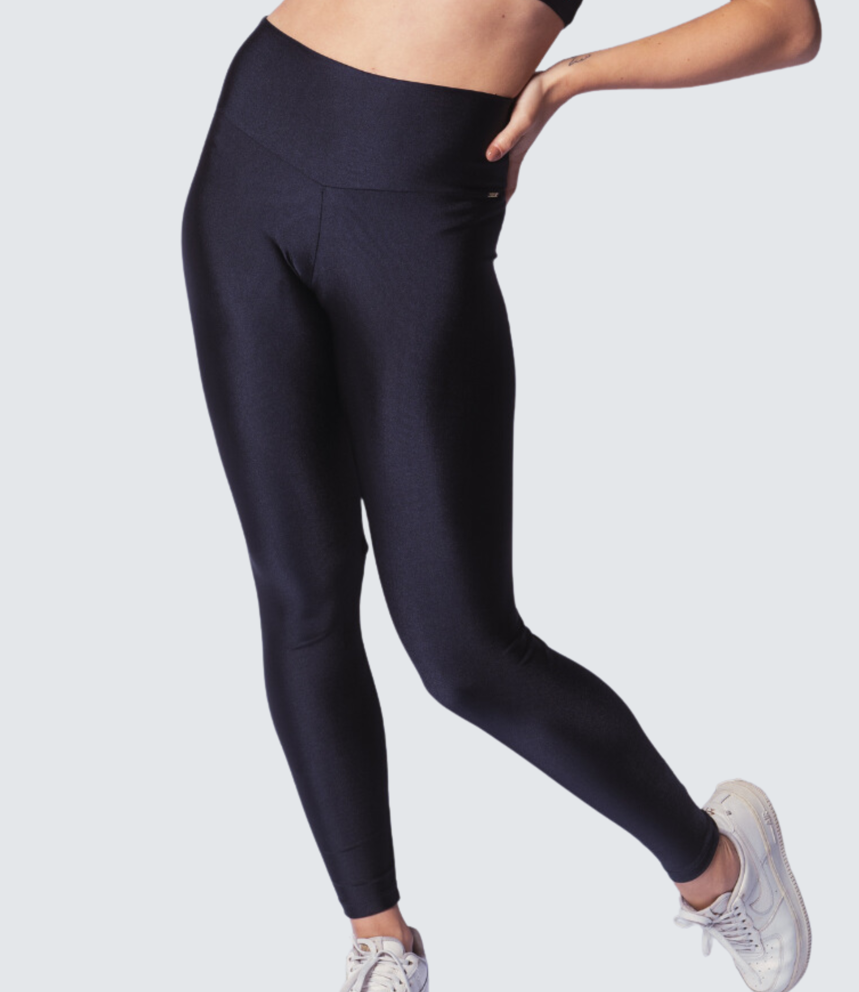 Calça Legging Lisa Trilobal Bolso no Cós Elly