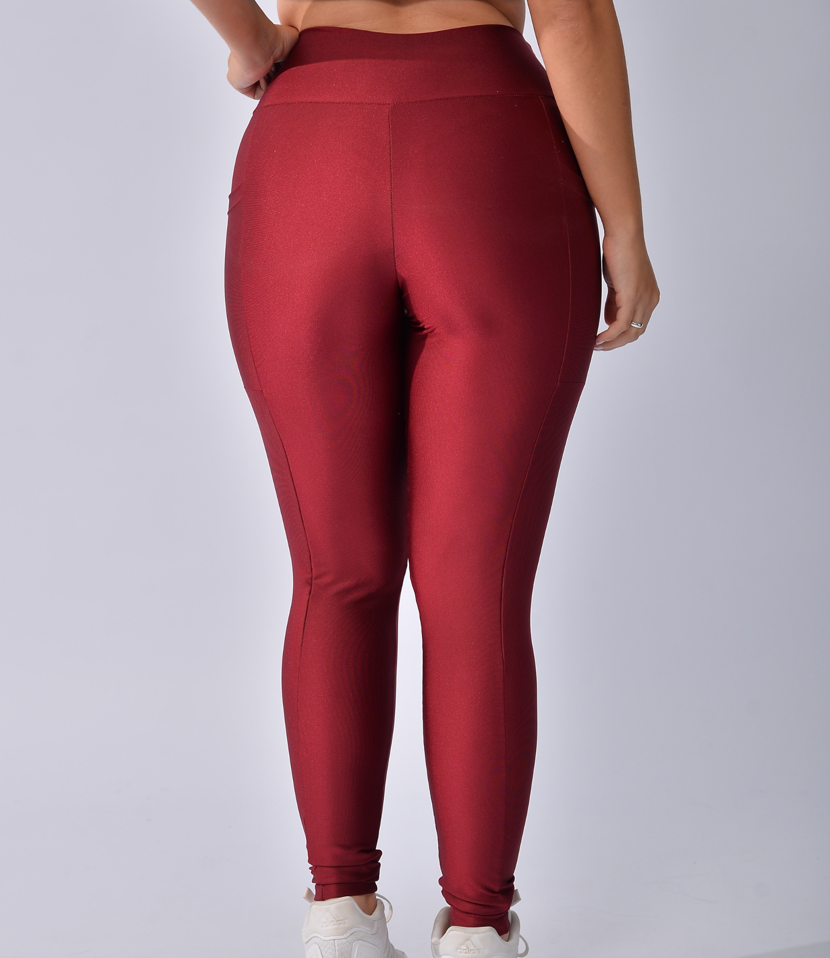 Calça Legging  Lisa Trilobal com Bolsos Laterais Pulse