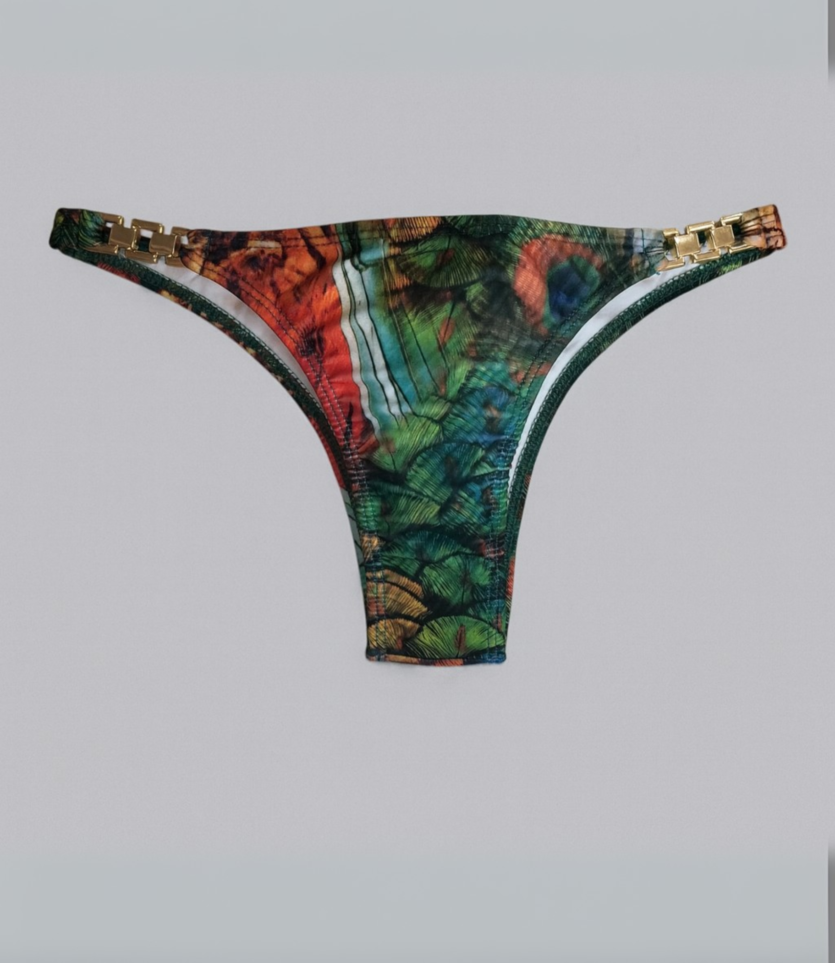 Calcinha Biquíni Com Detalhe Em Aviamento Estampada